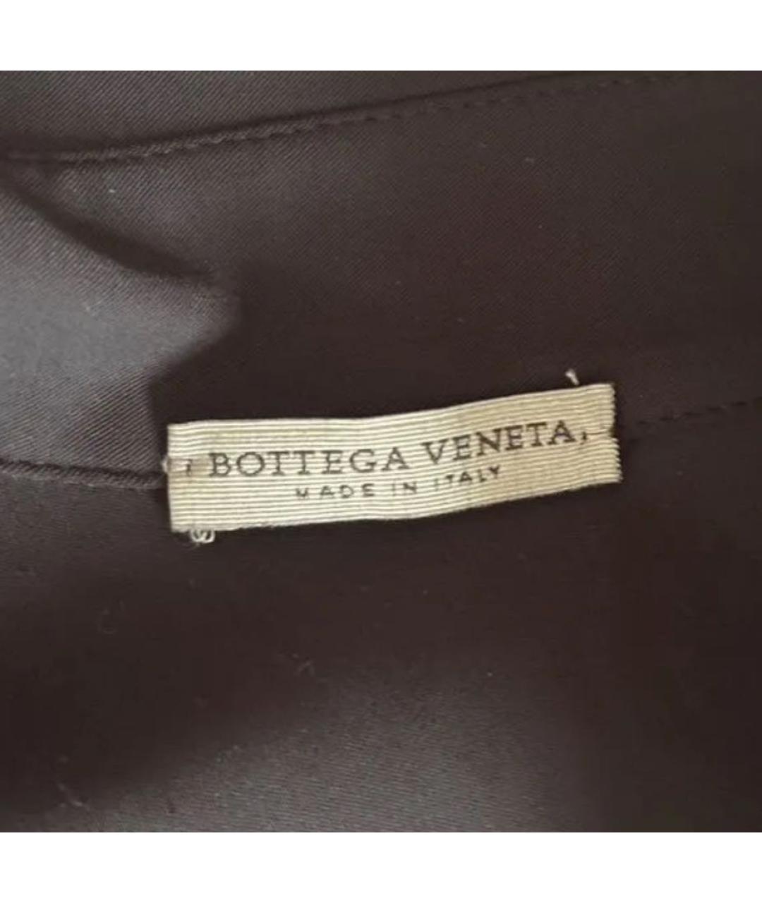 BOTTEGA VENETA Черное шелковое повседневное платье, фото 5