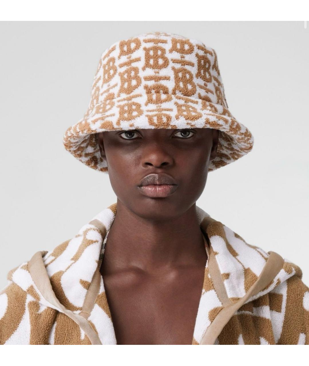 BURBERRY Бежевая хлопковая панама, фото 2