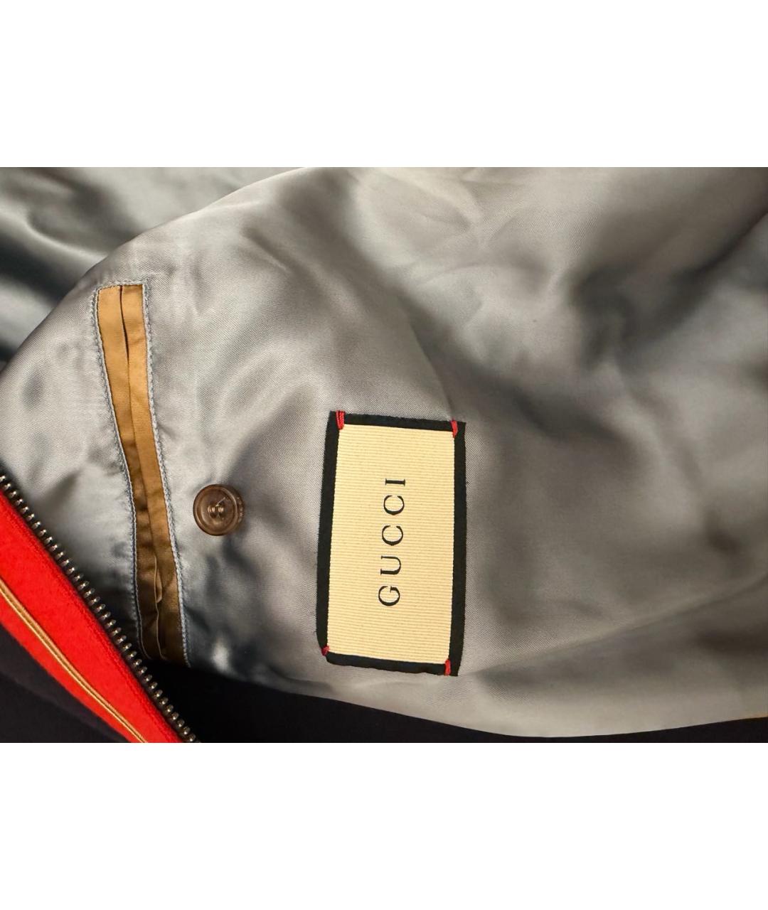 GUCCI Темно-синяя шерстяная куртка, фото 3