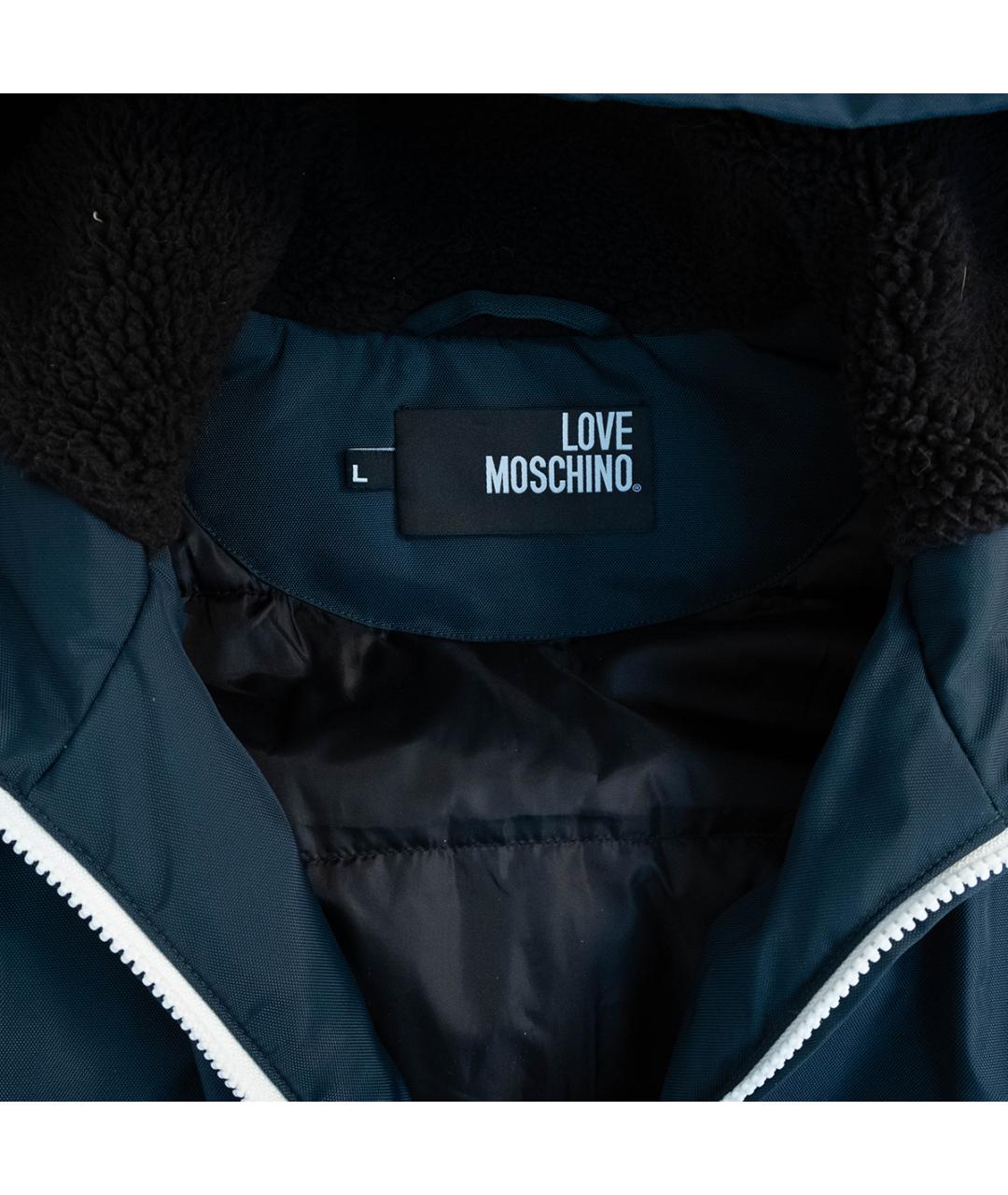 LOVE MOSCHINO Зеленая полиэстеровая куртка, фото 3