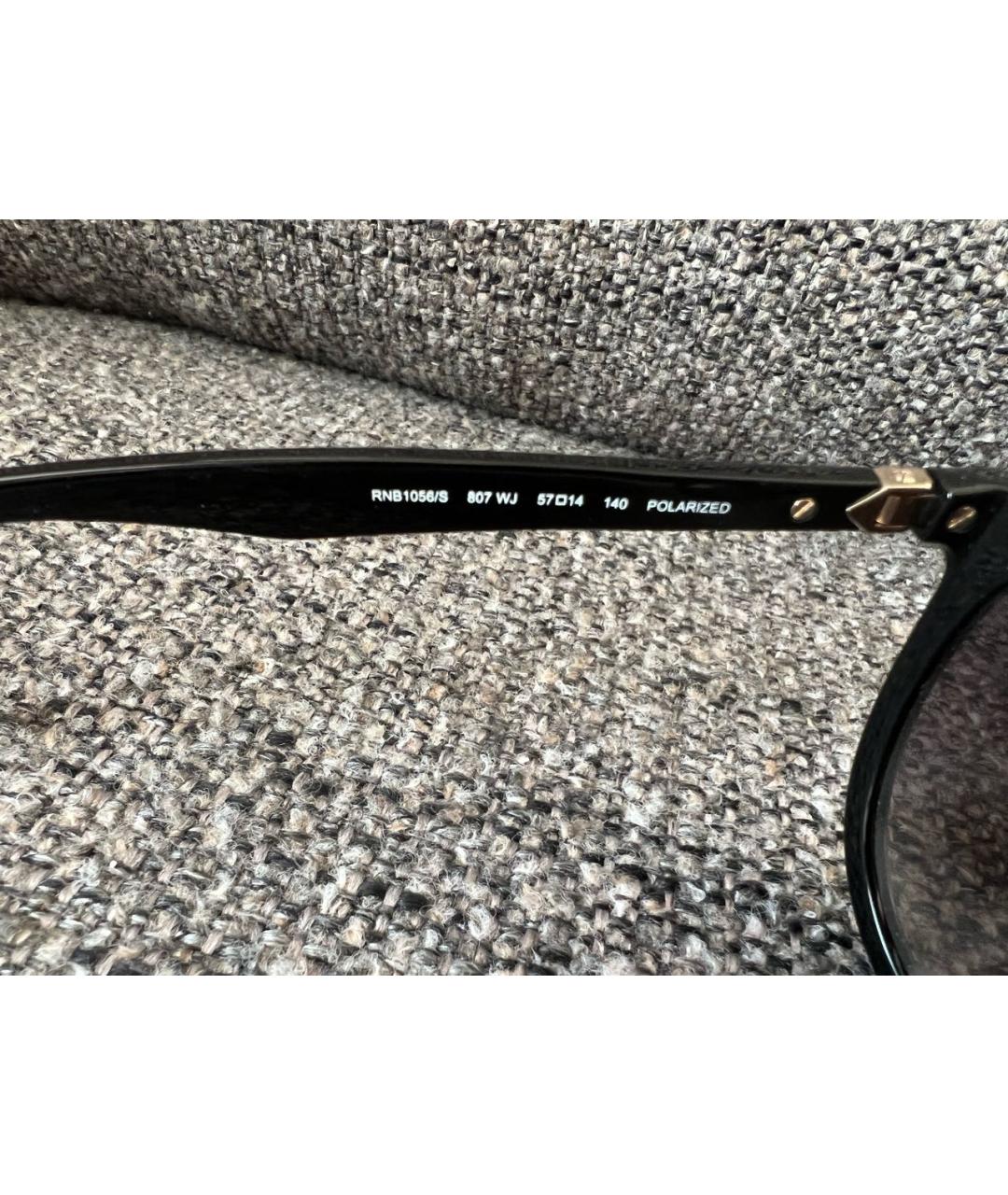 RAG & BONE Черные пластиковые солнцезащитные очки, фото 6