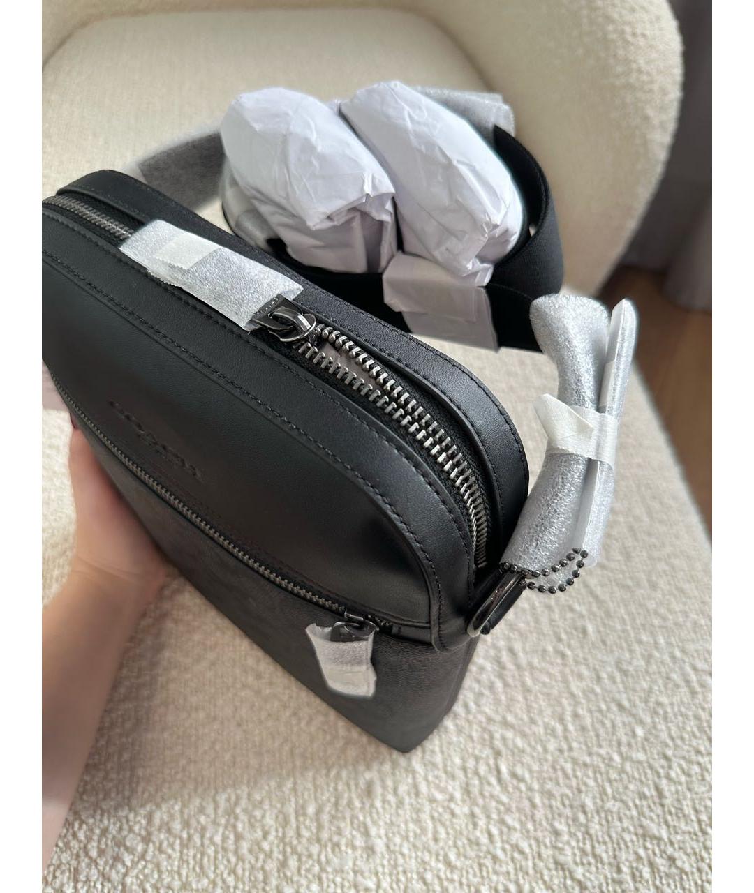 COACH Черная сумка на плечо, фото 4