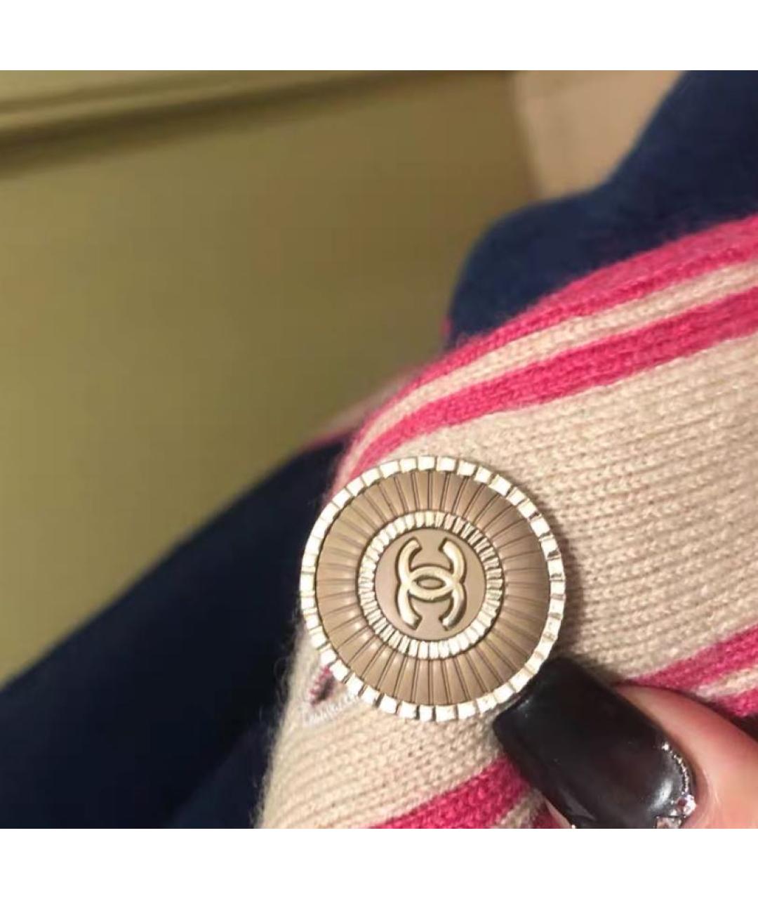 CHANEL Темно-синий кашемировый кардиган, фото 4