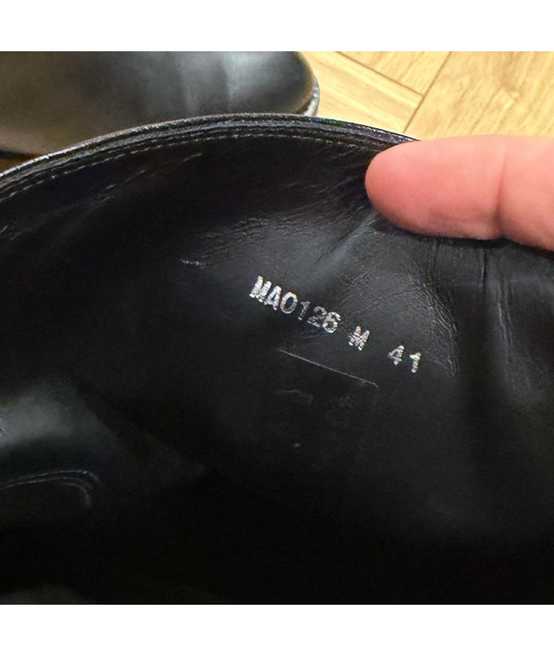 LOUIS VUITTON Черные кожаные сапоги, фото 7