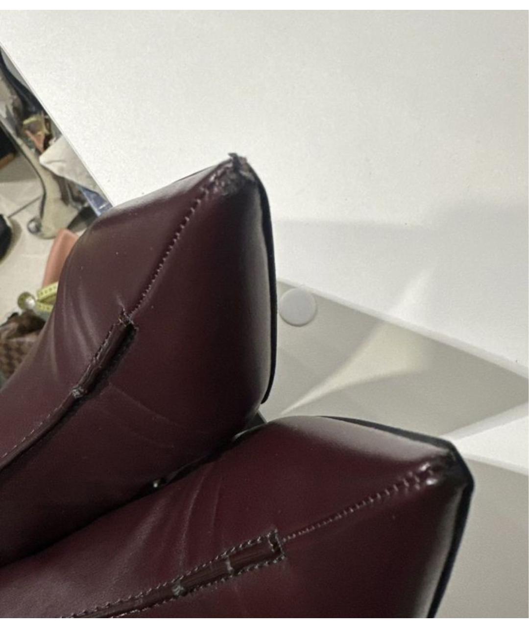 STELLA MCCARTNEY Бордовые кожаные ботильоны, фото 5