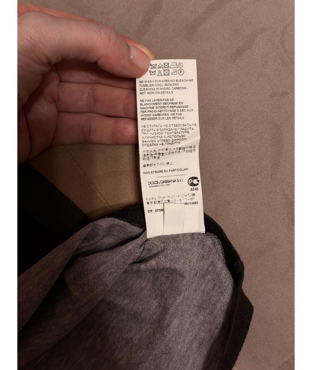 DOLCE&GABBANA Темно-синий полиэстеровый детская футболка / топ, фото 6