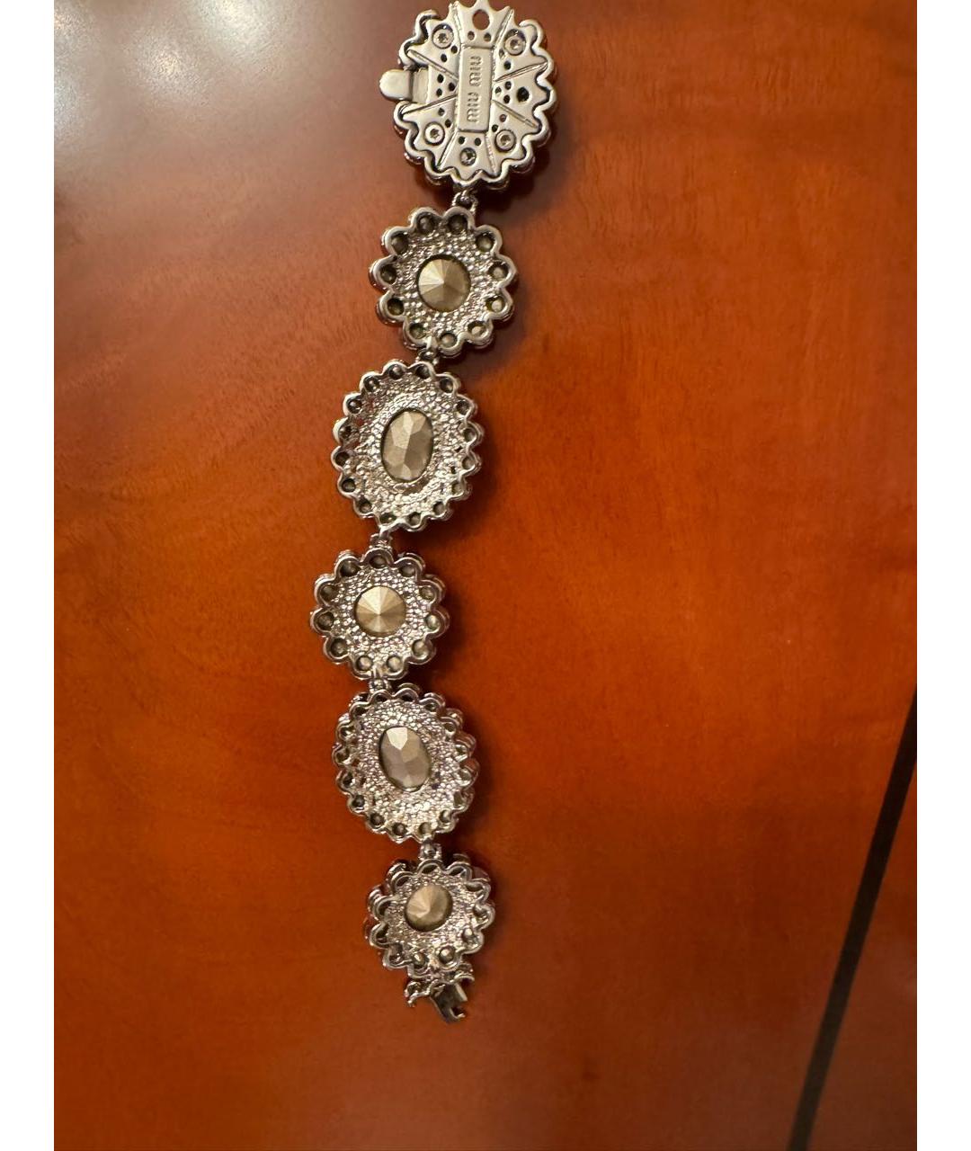 MIU MIU Золотой металлический браслет, фото 2