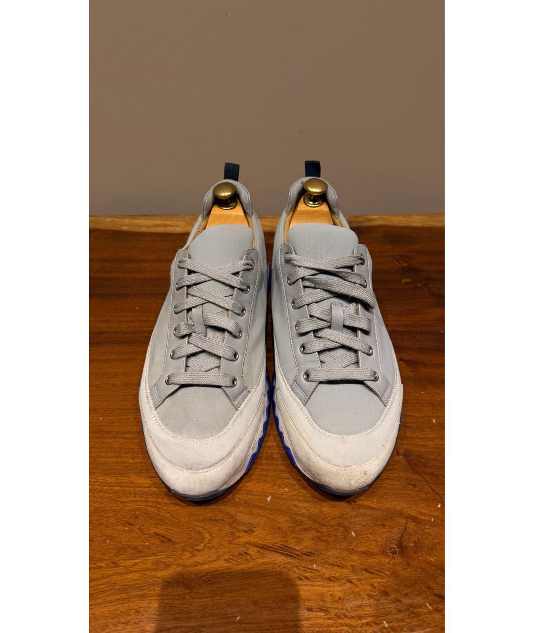 HERMES Серые низкие кроссовки / кеды, фото 2