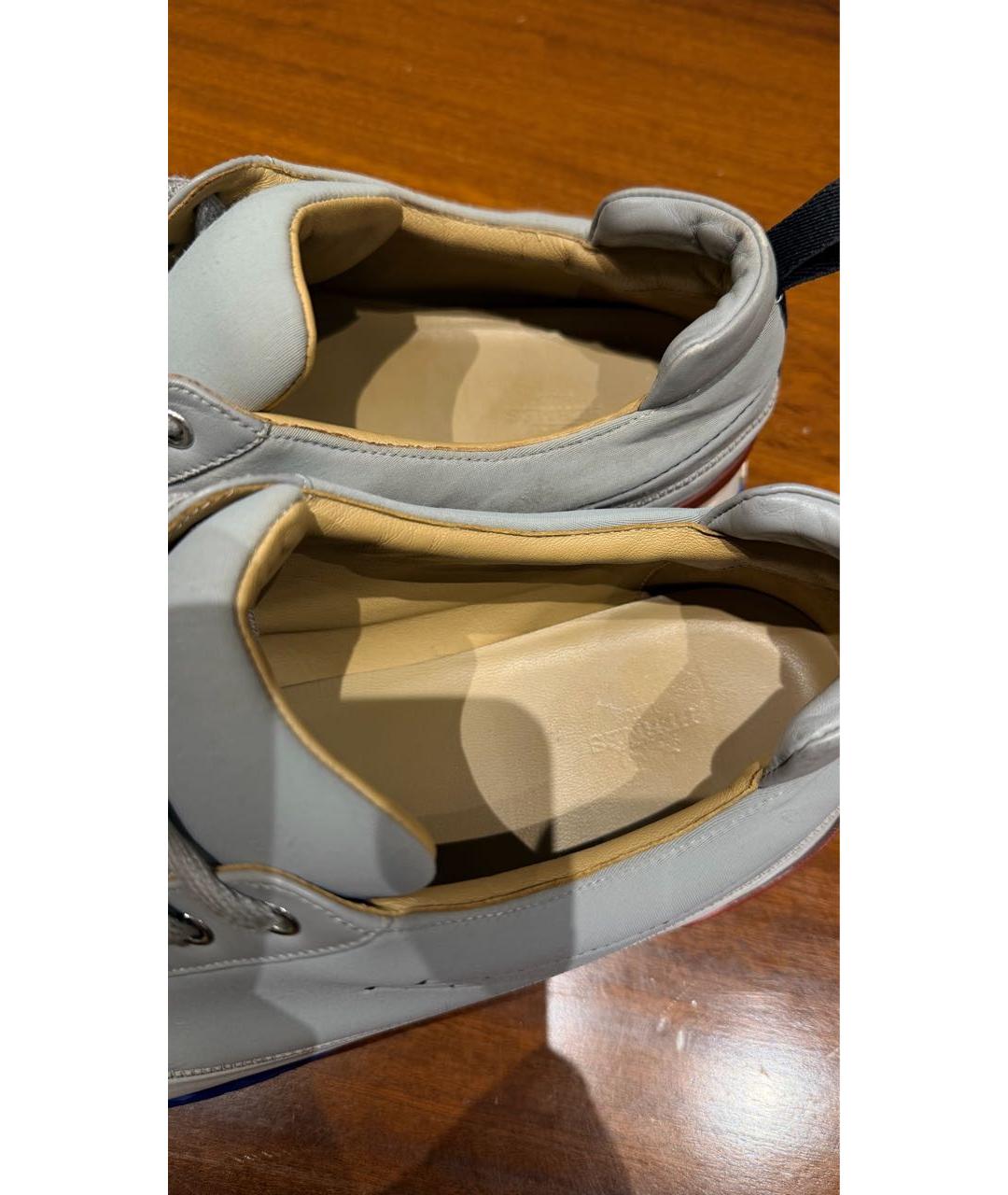 HERMES Серые низкие кроссовки / кеды, фото 3