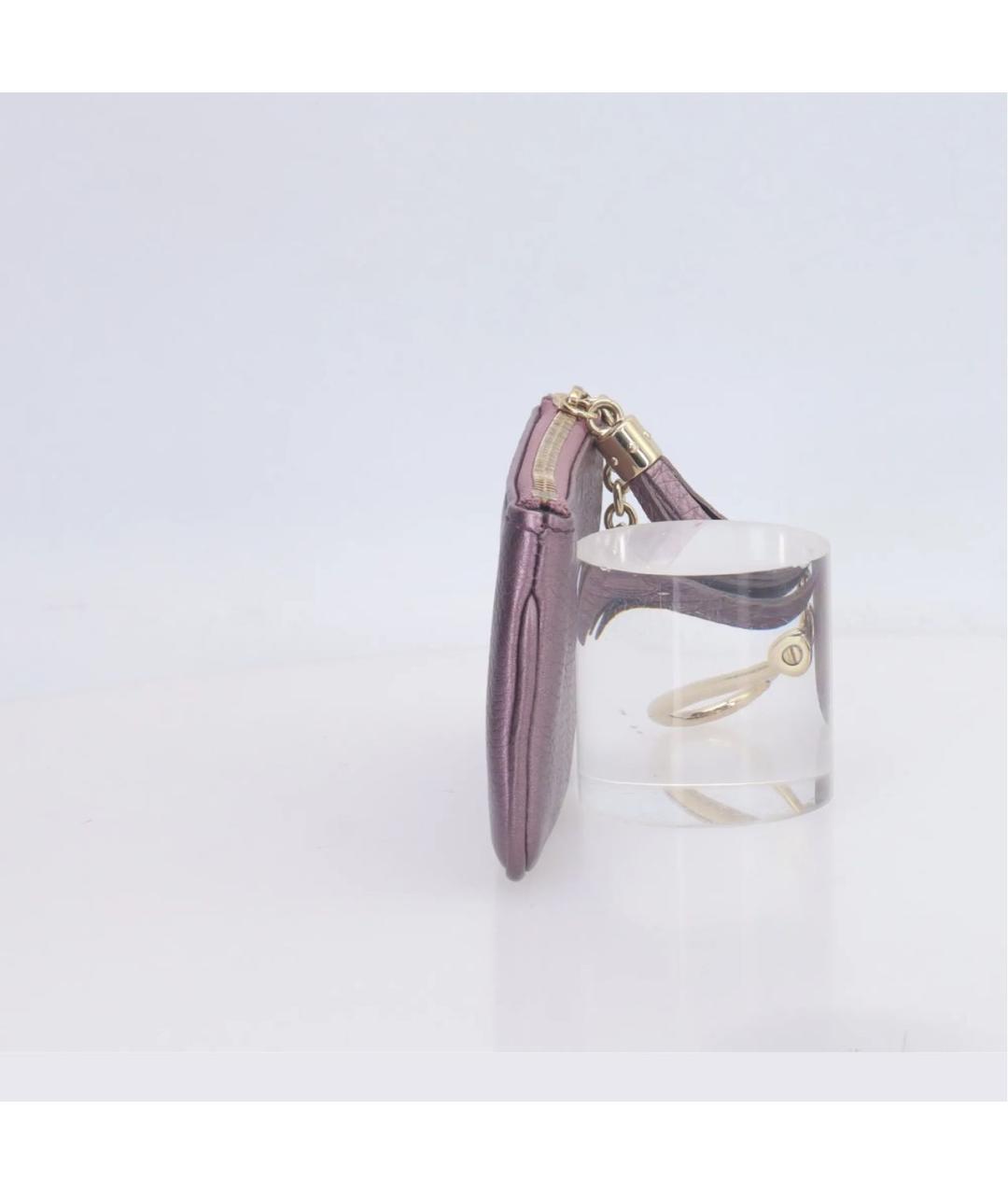 GUCCI Розовый кожаный кошелек, фото 5
