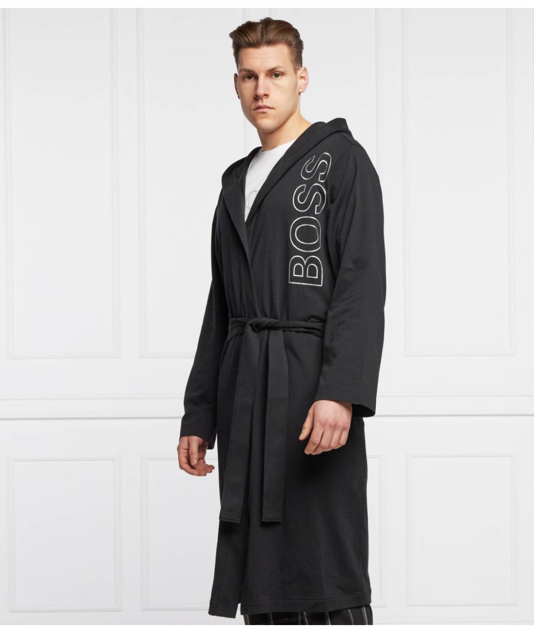 HUGO BOSS Черный халат, фото 4