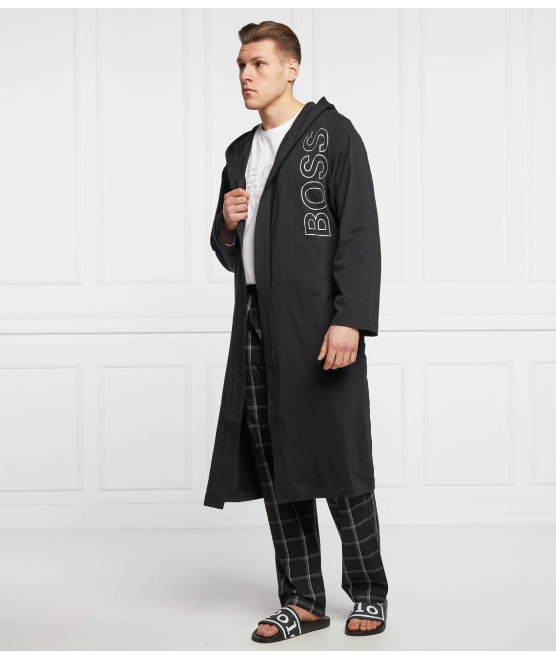 HUGO BOSS Черный халат, фото 6