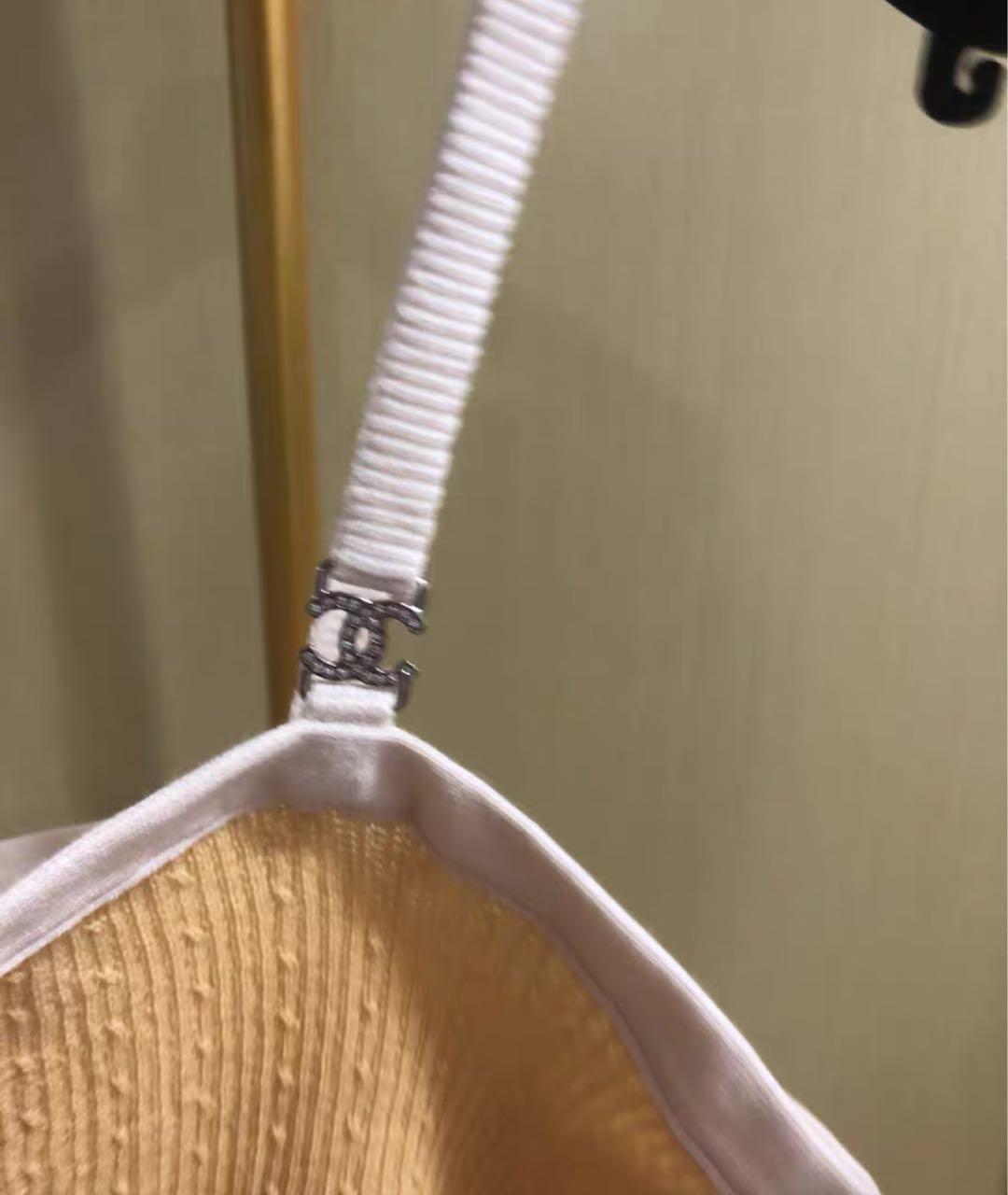 CHANEL Желтая хлопковая майка, фото 4