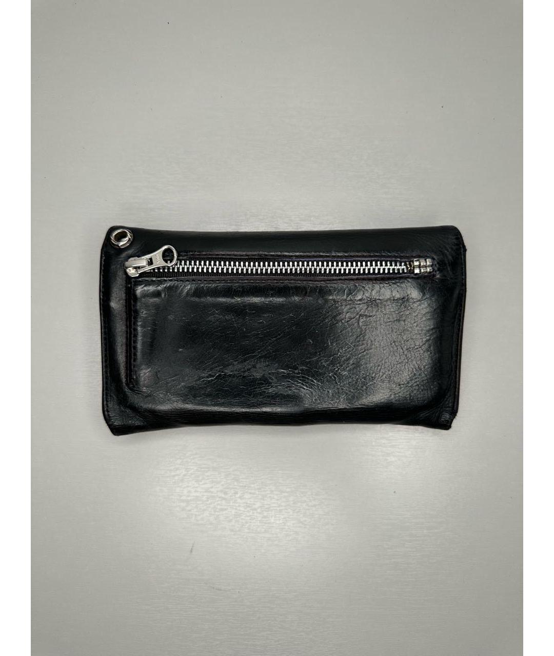 CHROME HEARTS Черный кожаный кошелек, фото 2