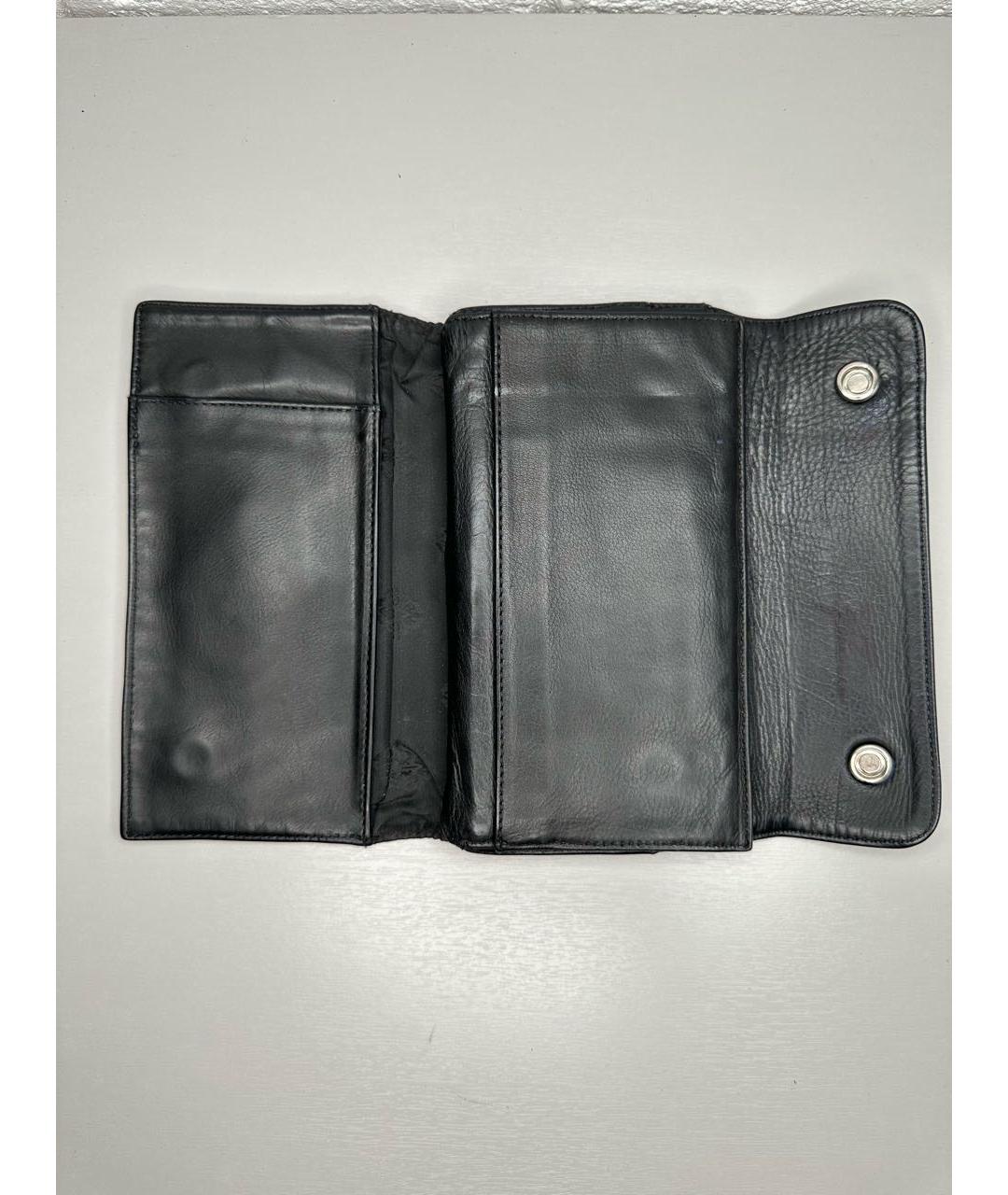 CHROME HEARTS Черный кожаный кошелек, фото 7