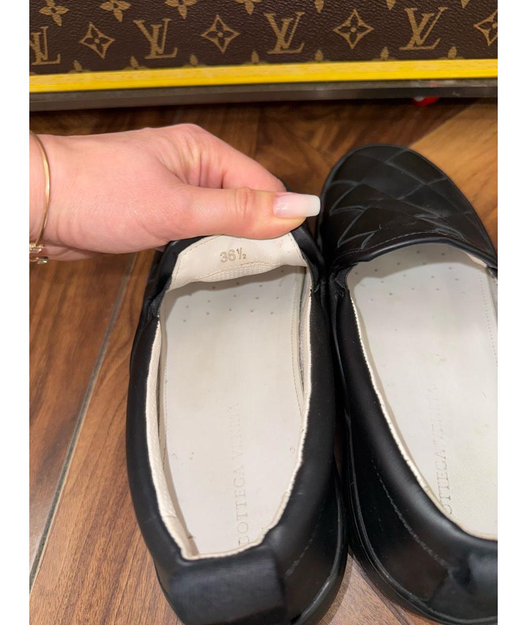 BOTTEGA VENETA Черные кожаные лоферы, фото 5