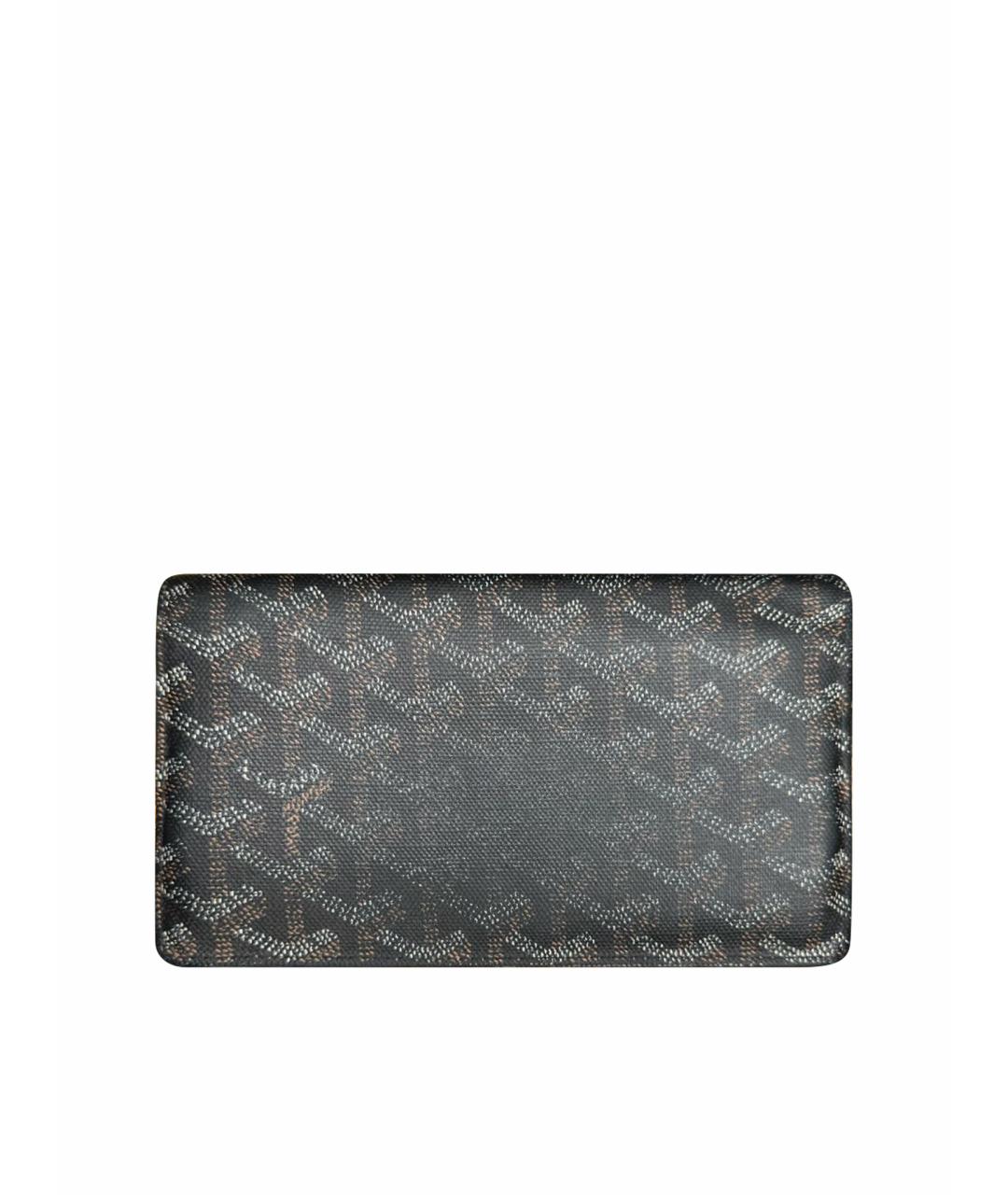 GOYARD Черный кожаный кошелек, фото 1