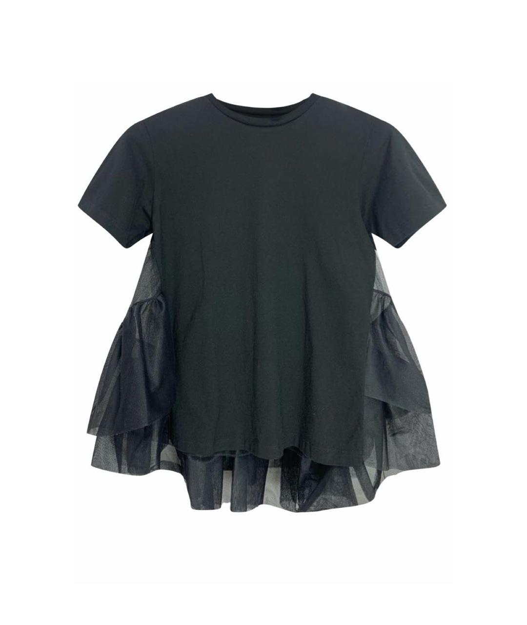 ALEXANDER MCQUEEN Черная хлопковая блузы, фото 1