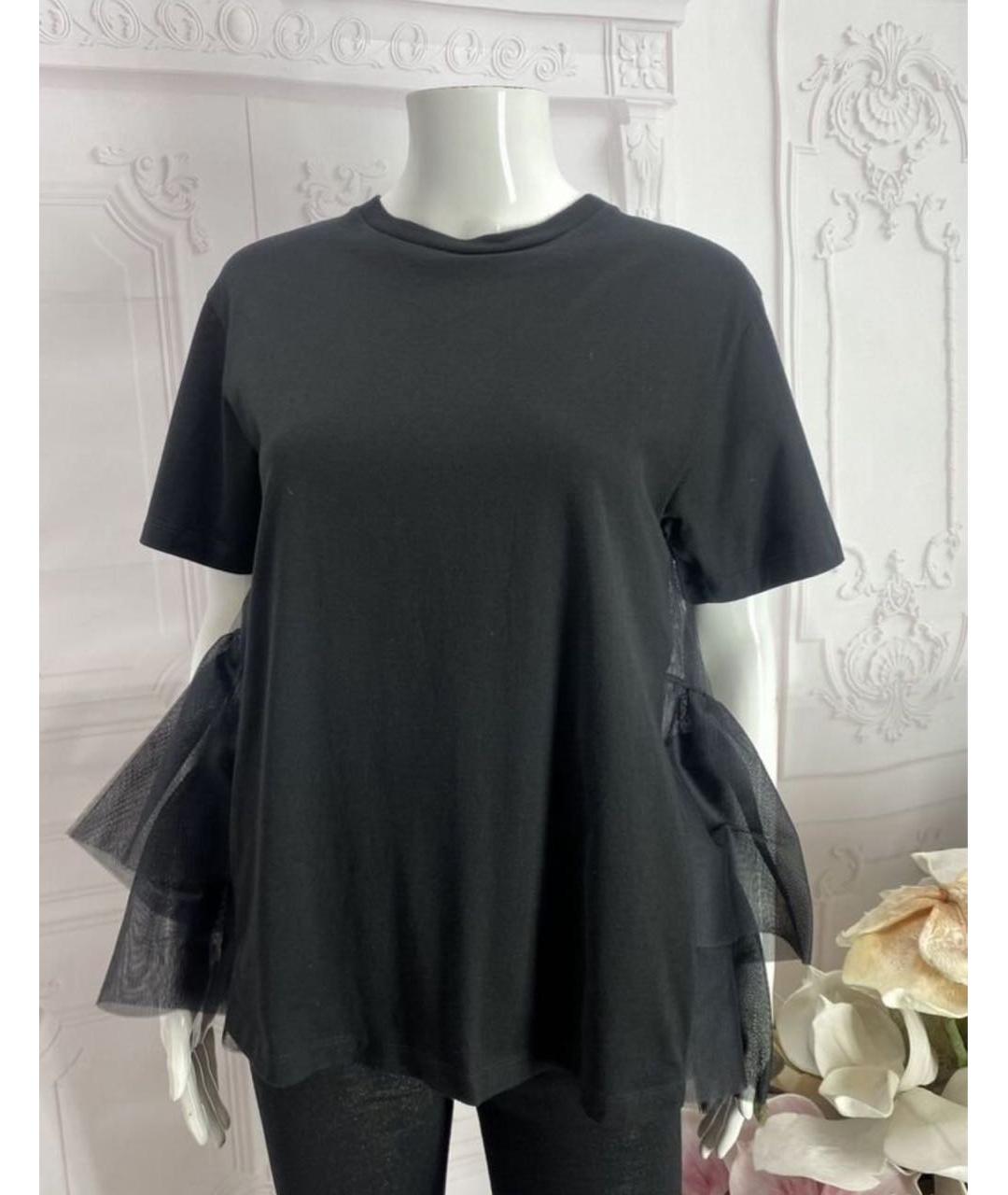 ALEXANDER MCQUEEN Черная хлопковая блузы, фото 7