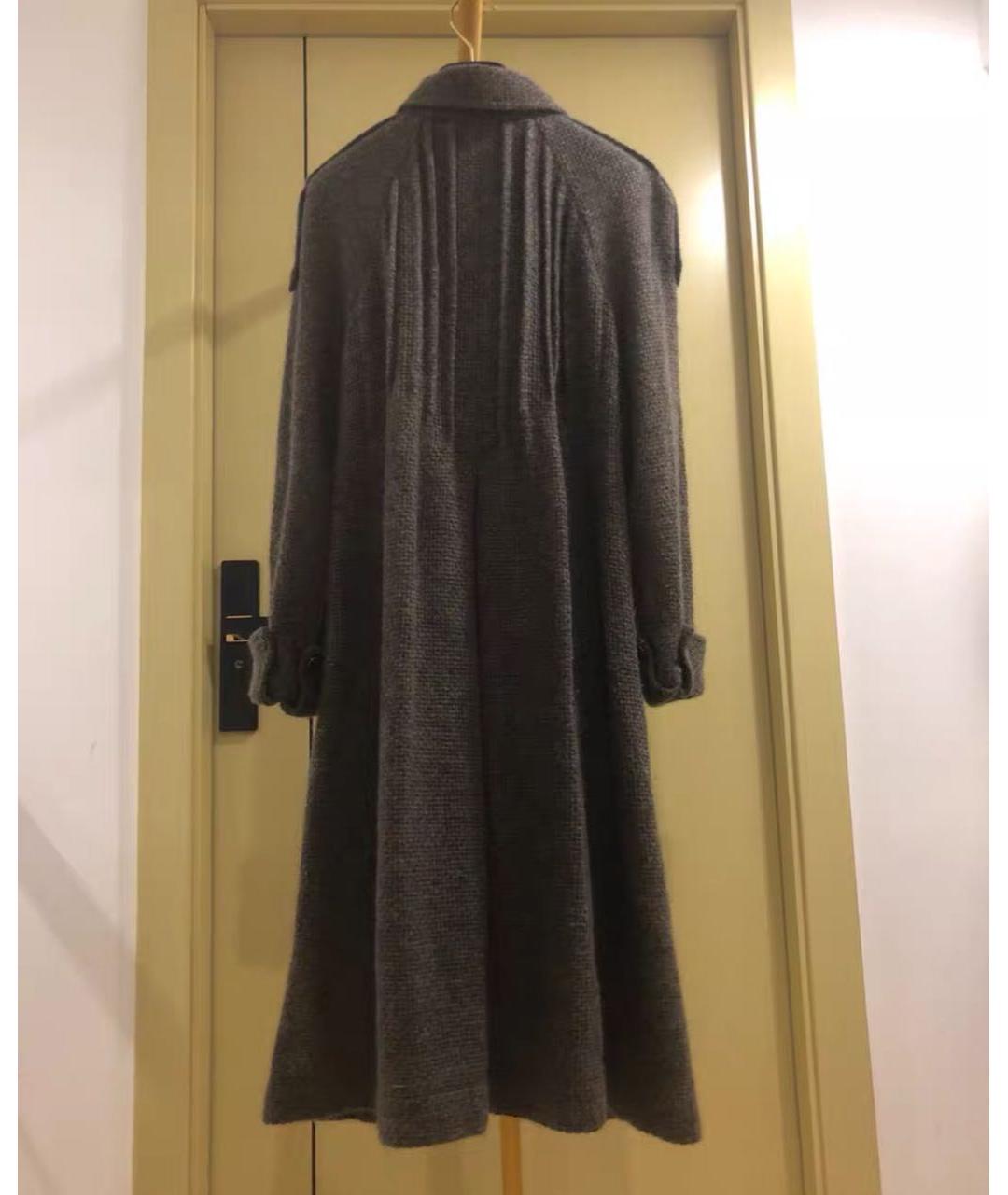 CHANEL Антрацитовое шерстяное пальто, фото 2