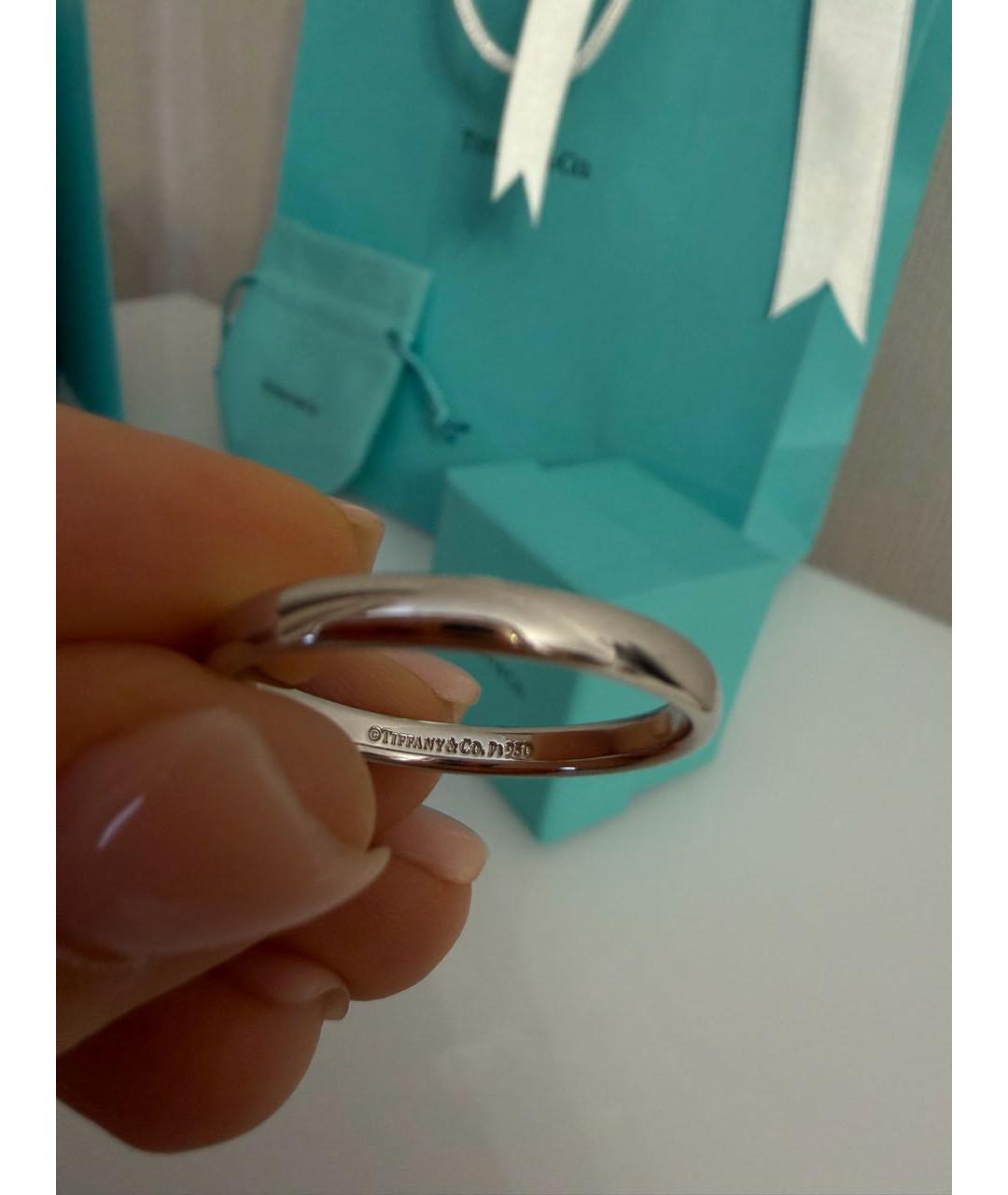 TIFFANY&CO Серебряное платиновое кольцо, фото 2