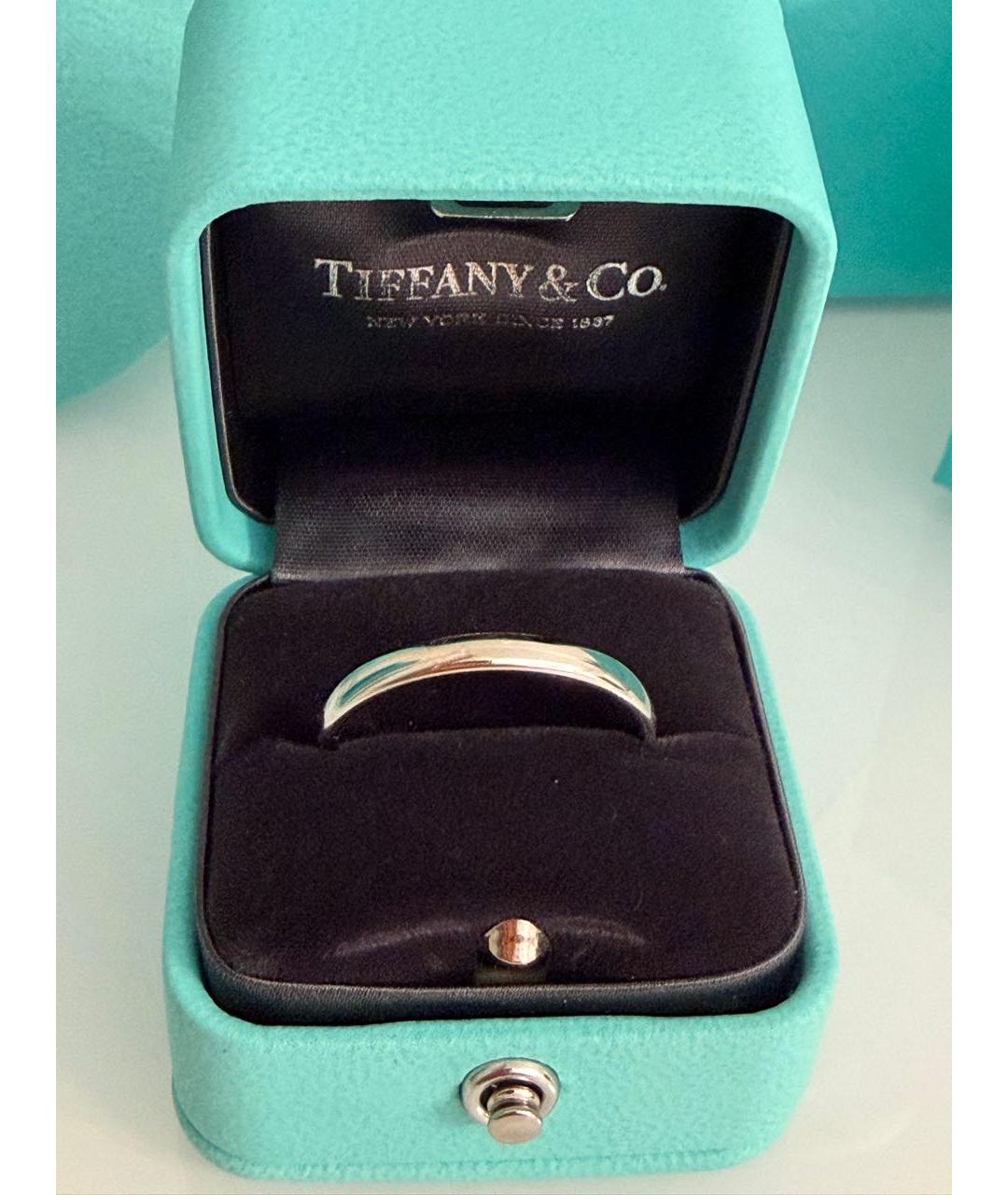 TIFFANY&CO Серебряное платиновое кольцо, фото 5