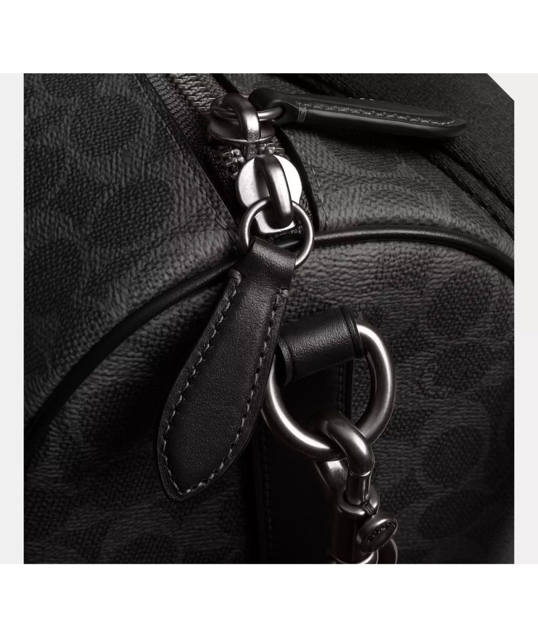 COACH Черная дорожная/спортивная сумка, фото 4