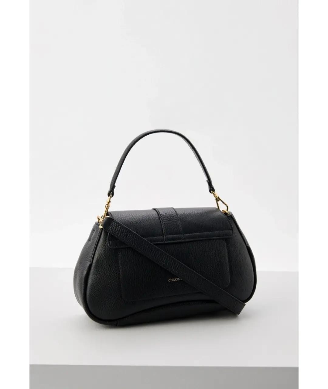 COCCINELLE Черная кожаная сумка через плечо, фото 3