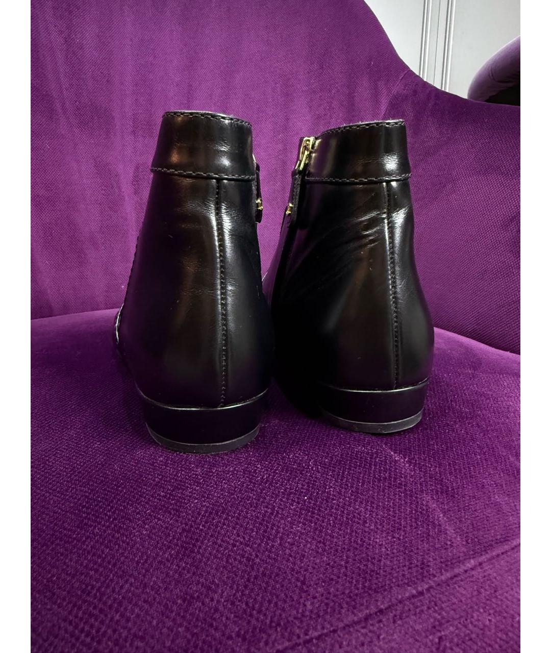 CHANEL Черные кожаные ботильоны, фото 3