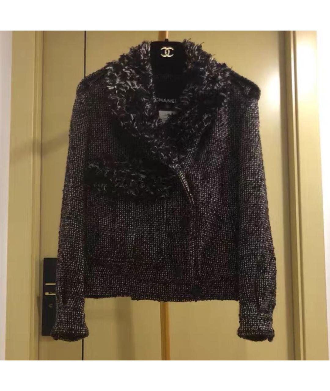 CHANEL Серая шерстяная куртка, фото 3