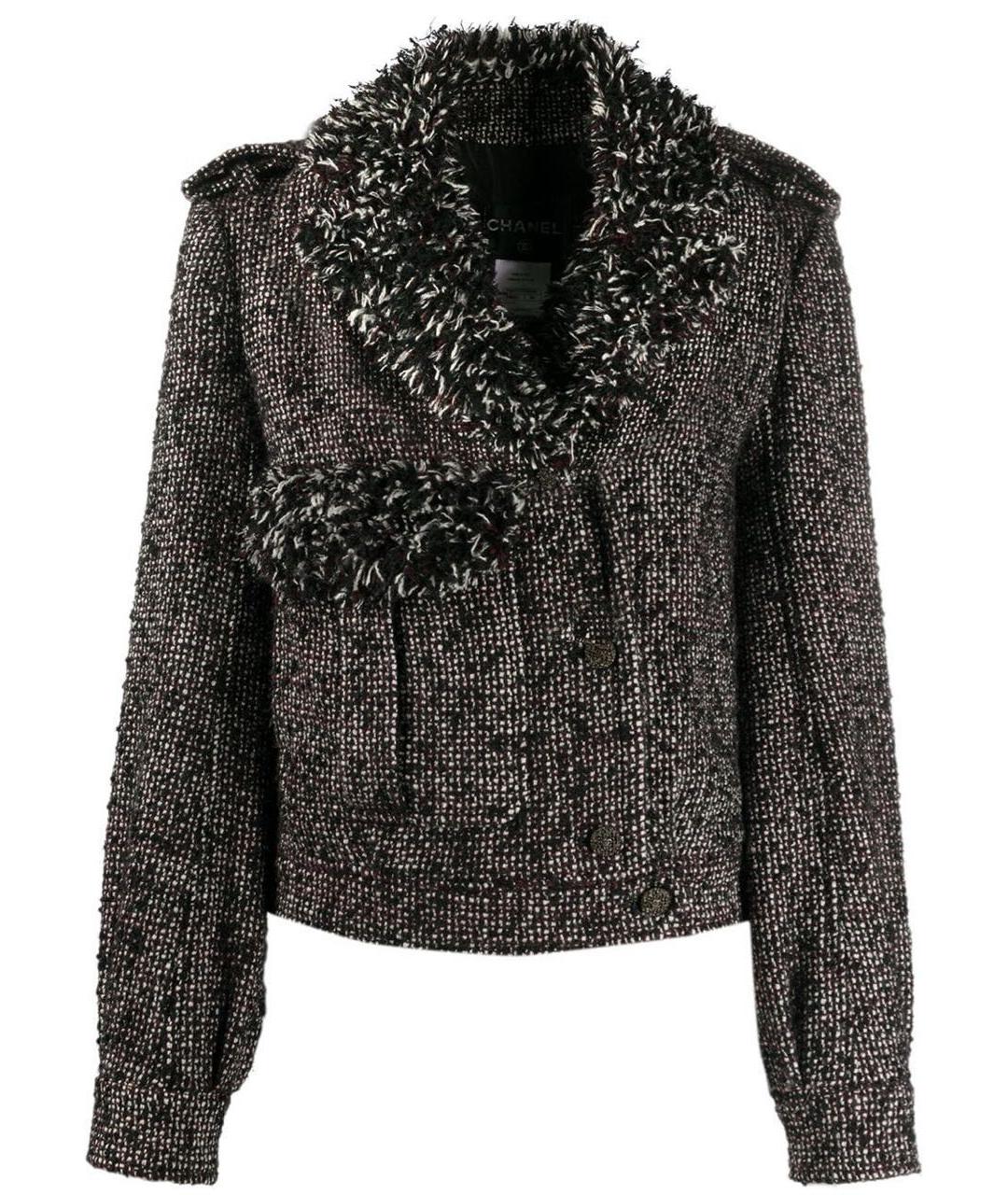 CHANEL Серая шерстяная куртка, фото 9