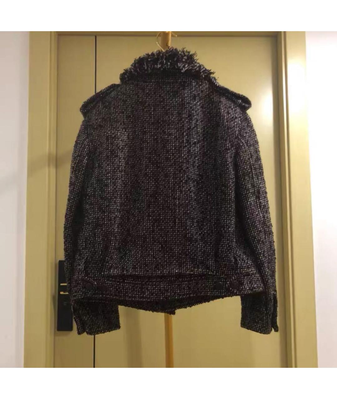CHANEL Серая шерстяная куртка, фото 4