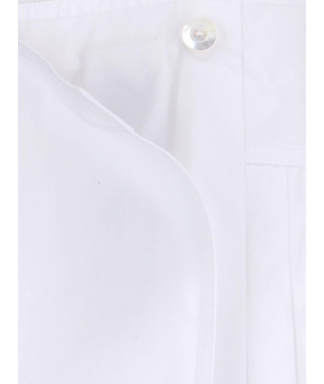 GUCCI Белая хлопковая юбка мини, фото 4