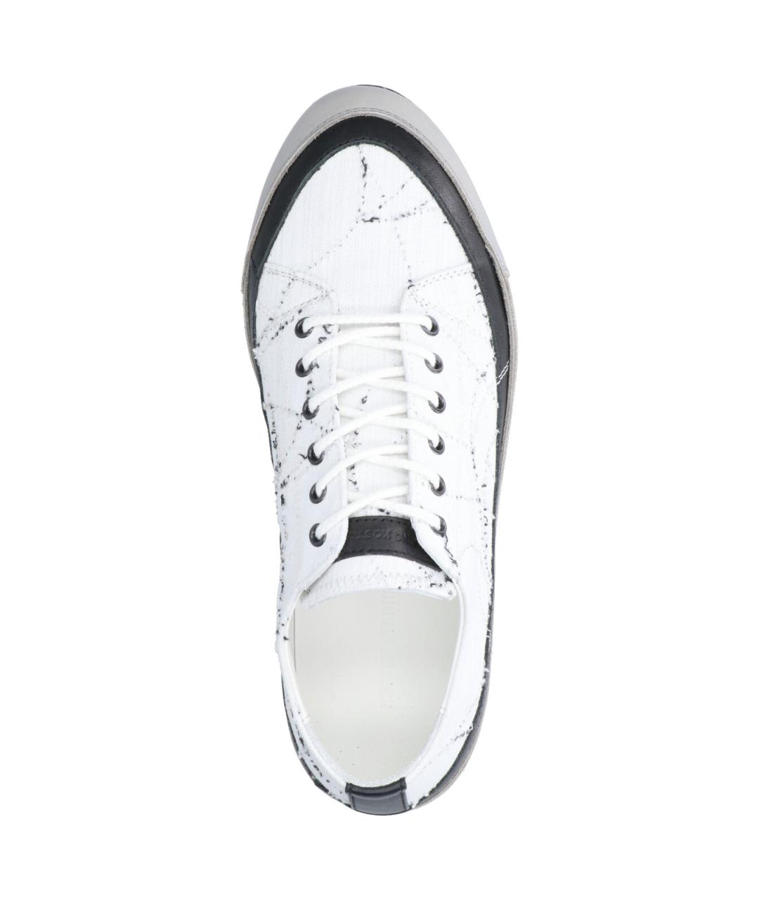 KIKO KOSTADINOV Белые кожаные низкие кроссовки / кеды, фото 5
