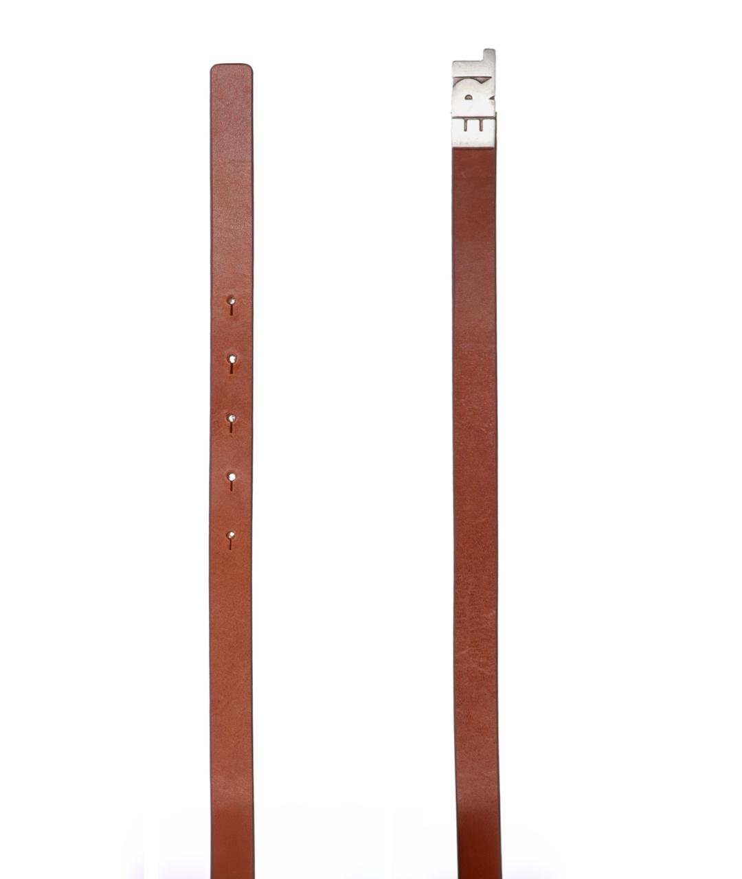 ERL Коричневый кожаный ремень, фото 2