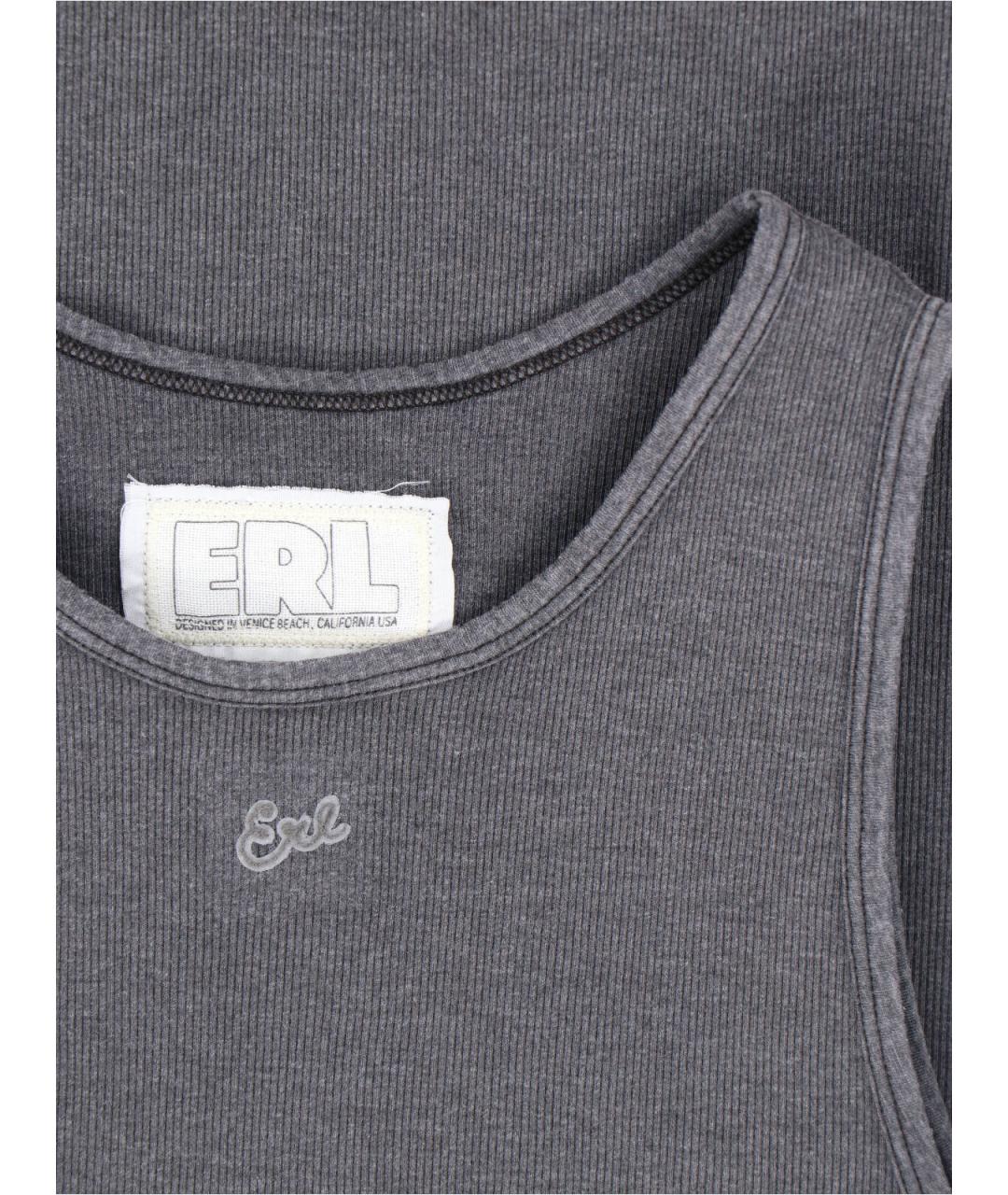 ERL Серая хлопковая майка, фото 3