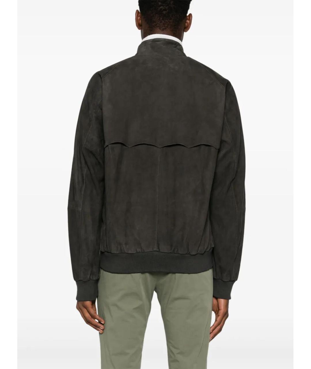 BARACUTA Антрацитовая замшевая куртка, фото 4