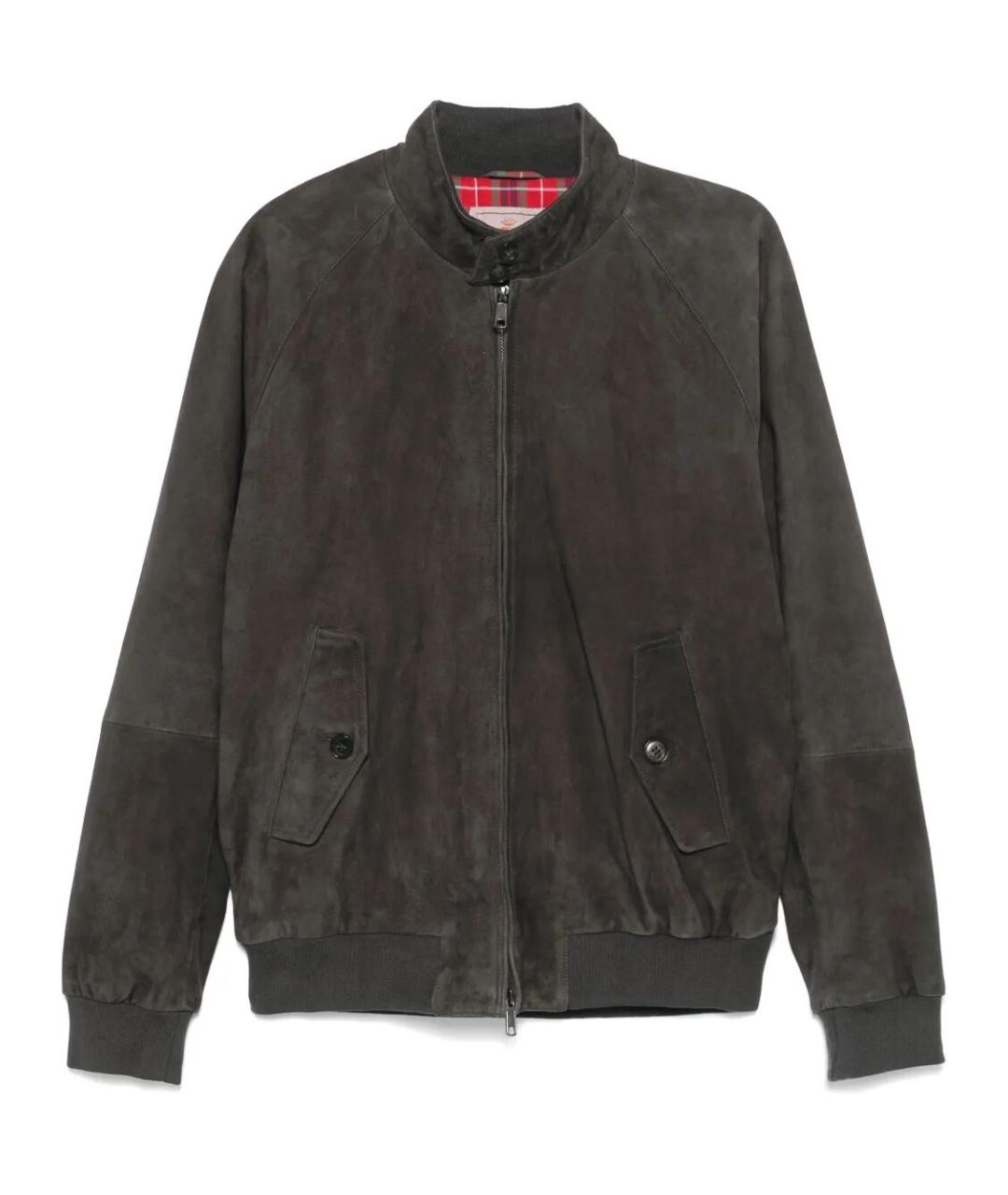 BARACUTA Антрацитовая замшевая куртка, фото 1