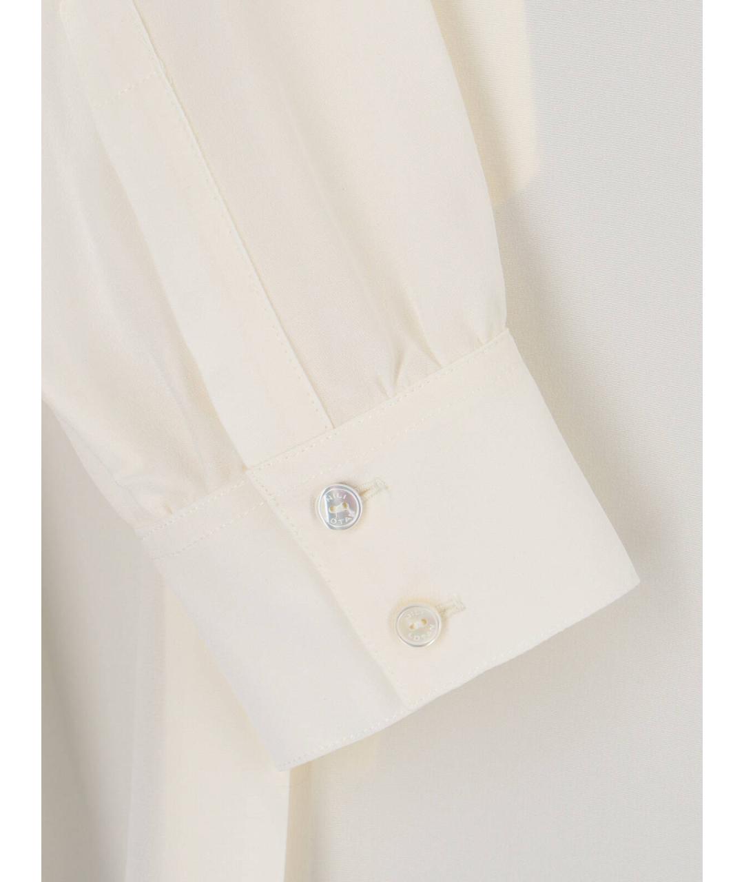 NILI LOTAN Белая шелковая рубашка, фото 5