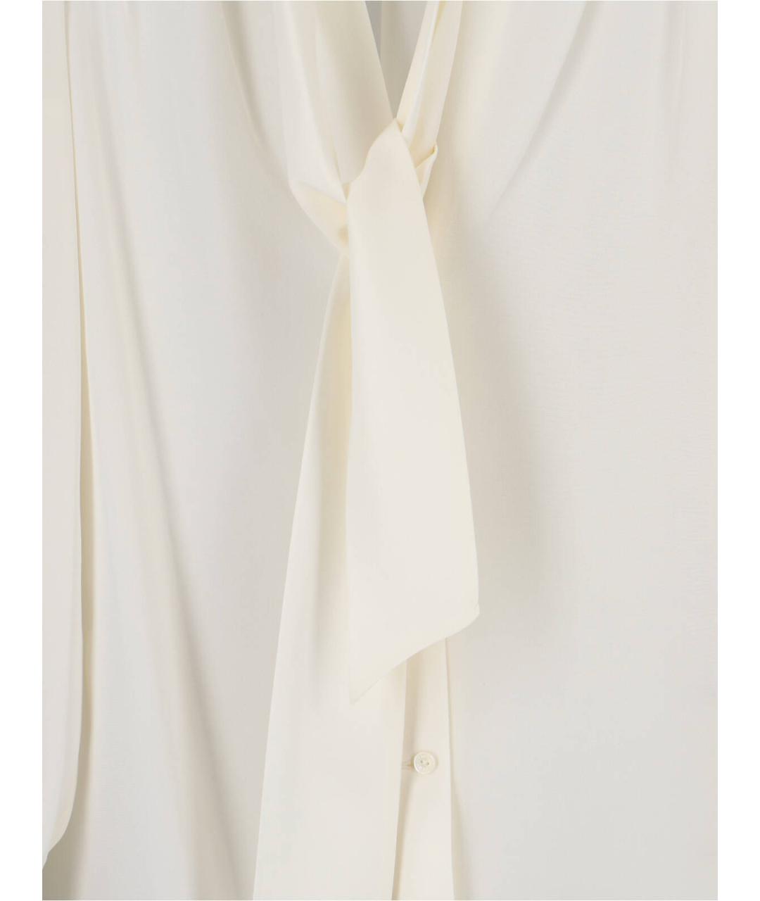NILI LOTAN Белая шелковая рубашка, фото 3