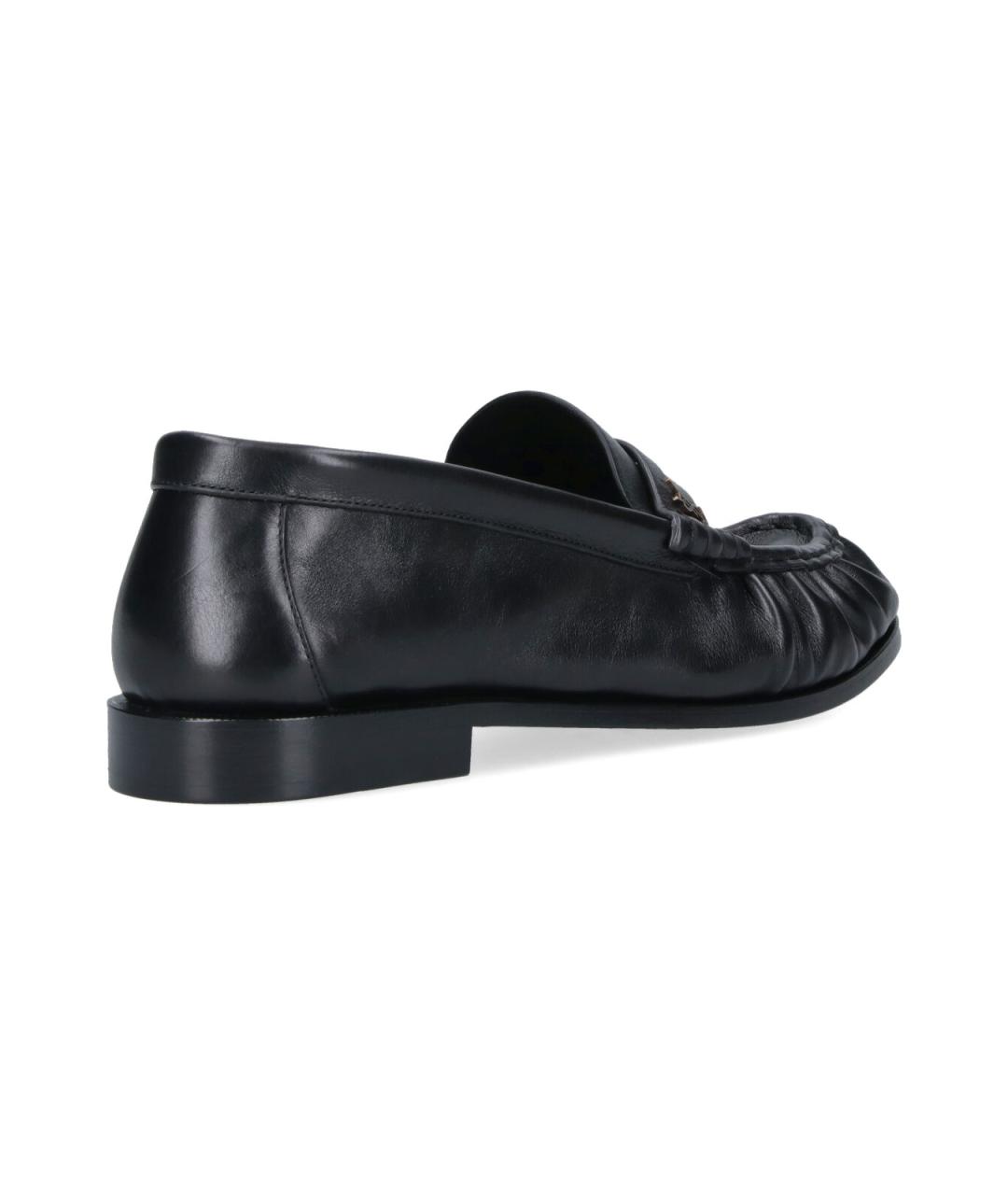 SAINT LAURENT Черные кожаные лоферы, фото 4