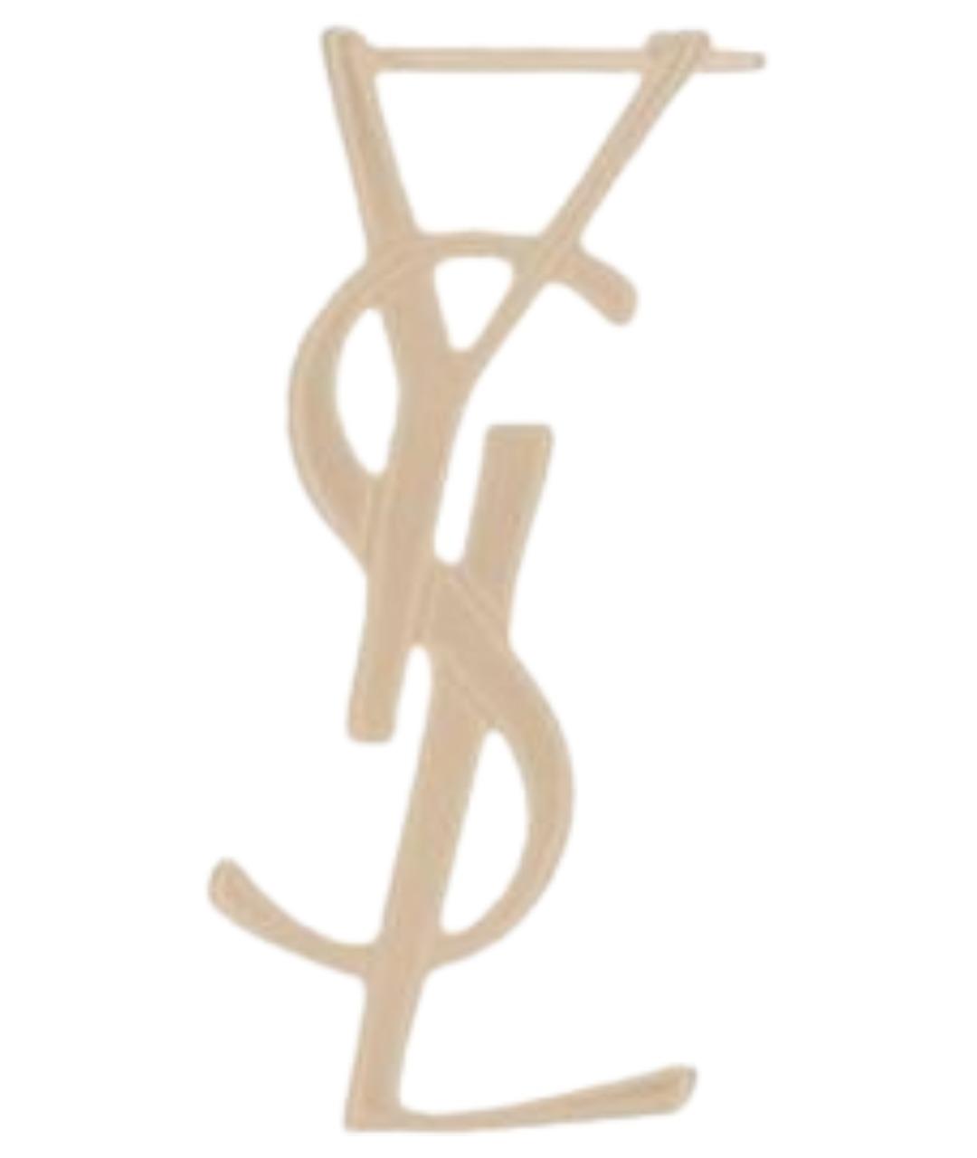 SAINT LAURENT Золотые металлические серьги, фото 1