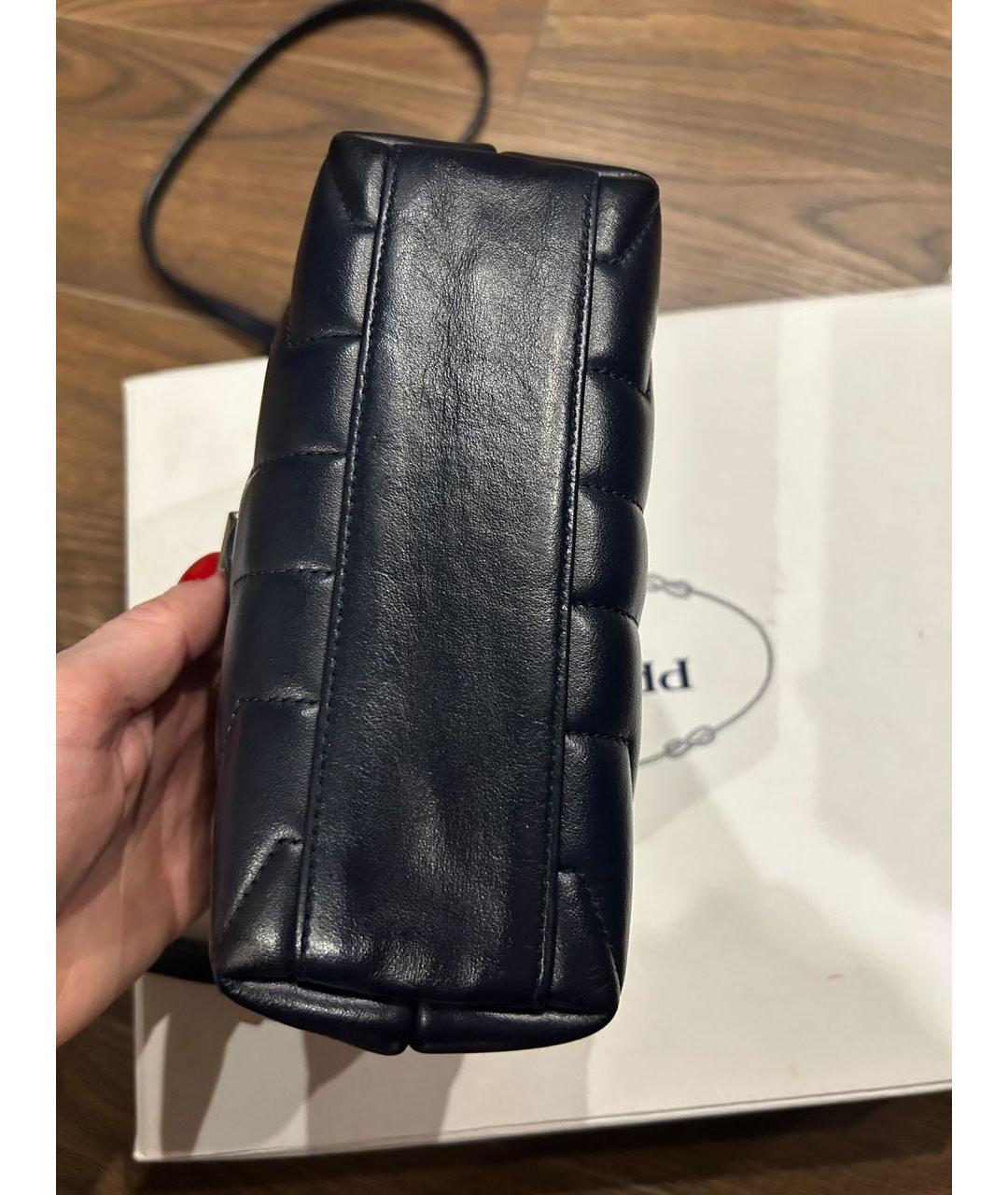 SAINT LAURENT Черная кожаная сумка через плечо, фото 4