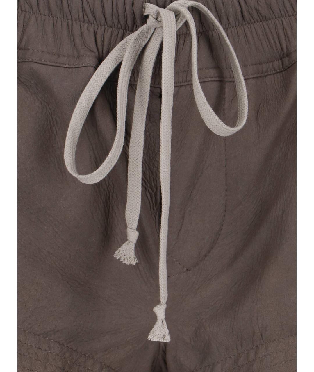 RICK OWENS Коричневые полиамидовые шорты, фото 5