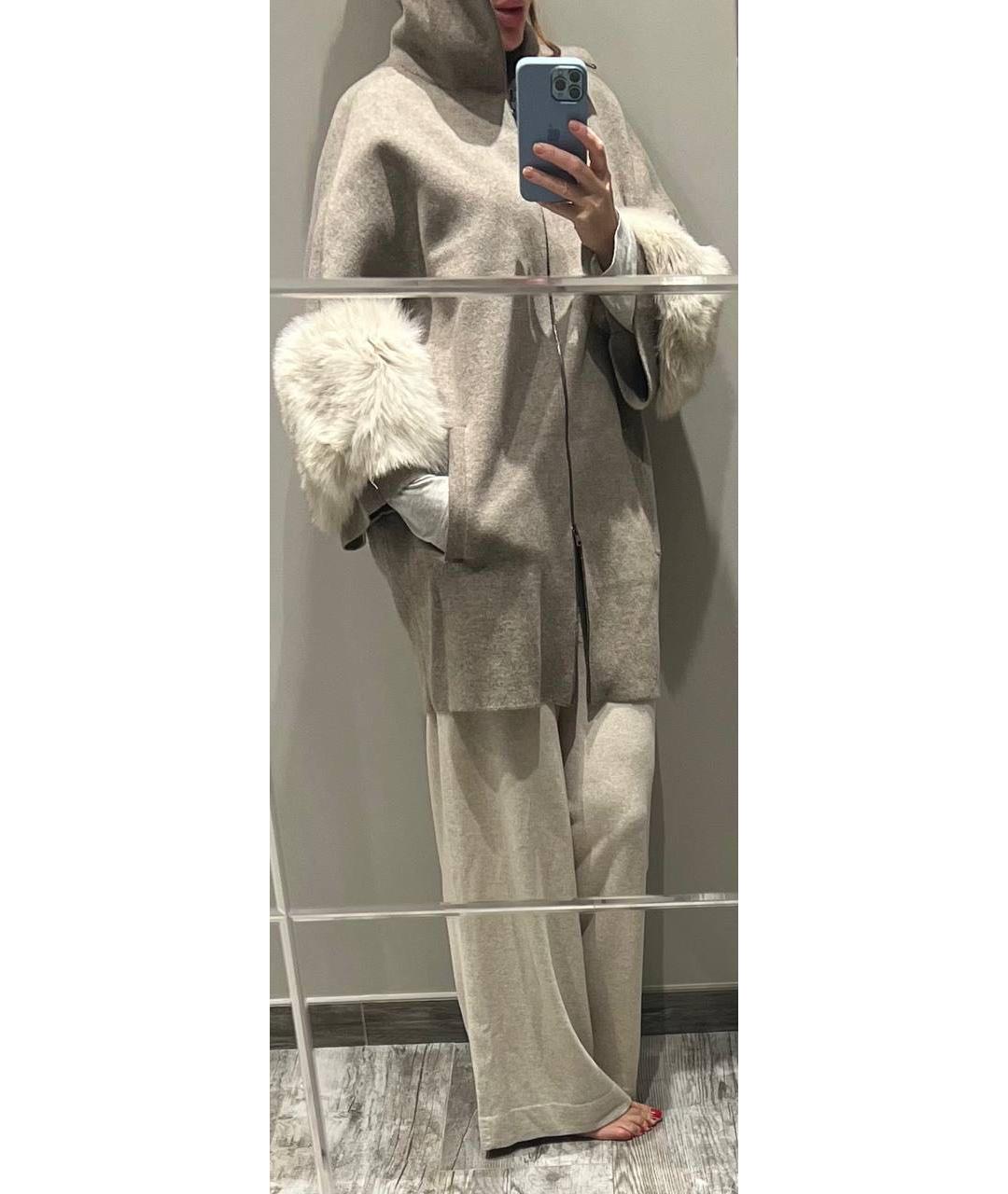 FALCONERI Бежевое кашемировое пальто, фото 5