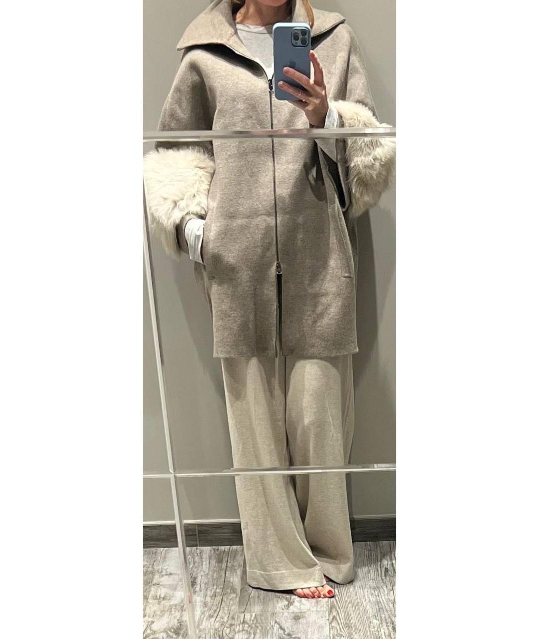 FALCONERI Бежевое кашемировое пальто, фото 3