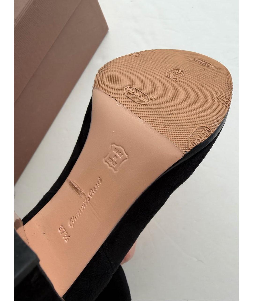 SERGIO ROSSI Черные замшевые ботильоны, фото 5