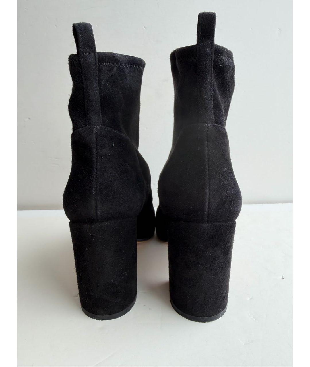 SERGIO ROSSI Черные замшевые ботильоны, фото 3