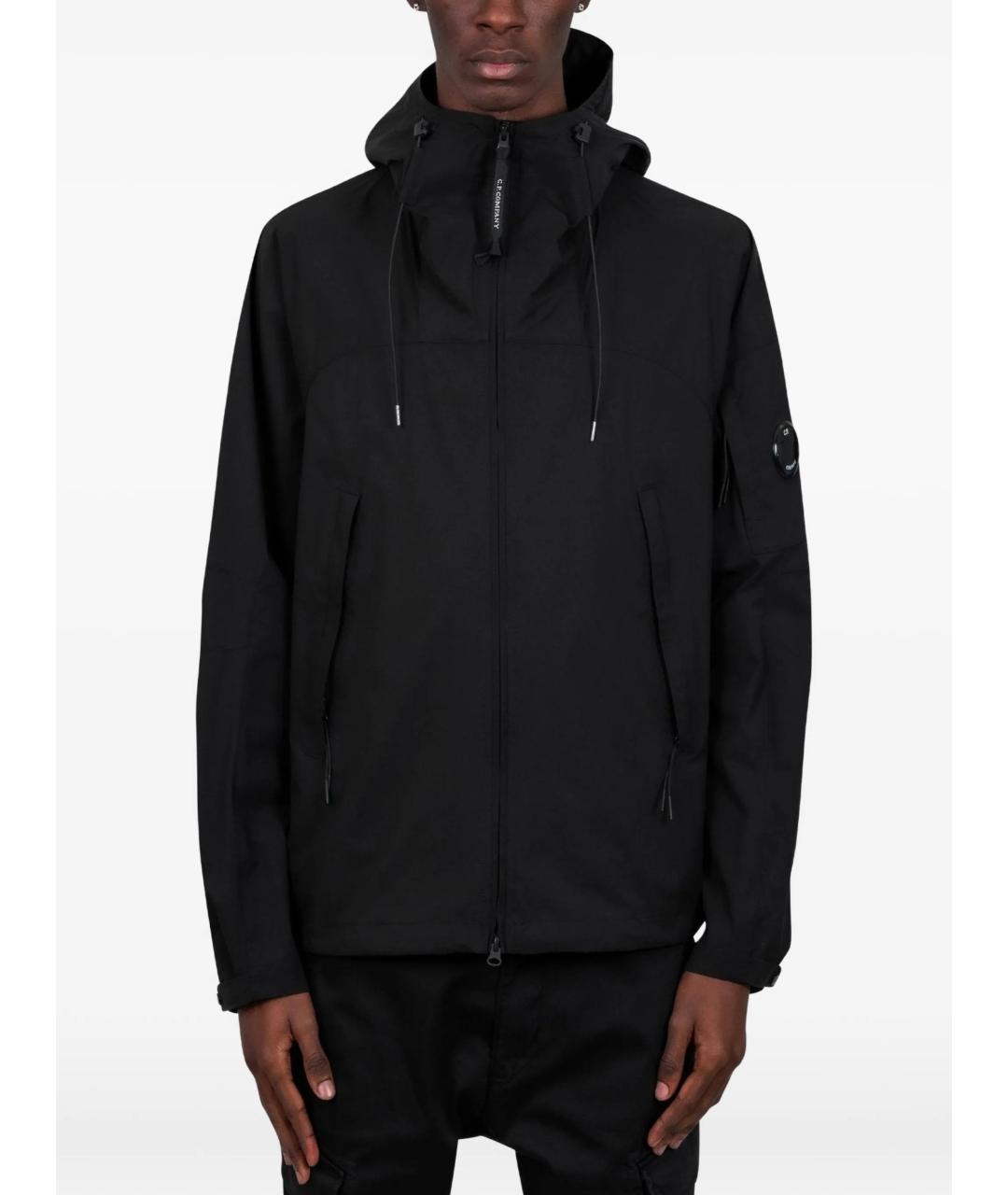 CP COMPANY Черная полиэстеровая куртка, фото 2