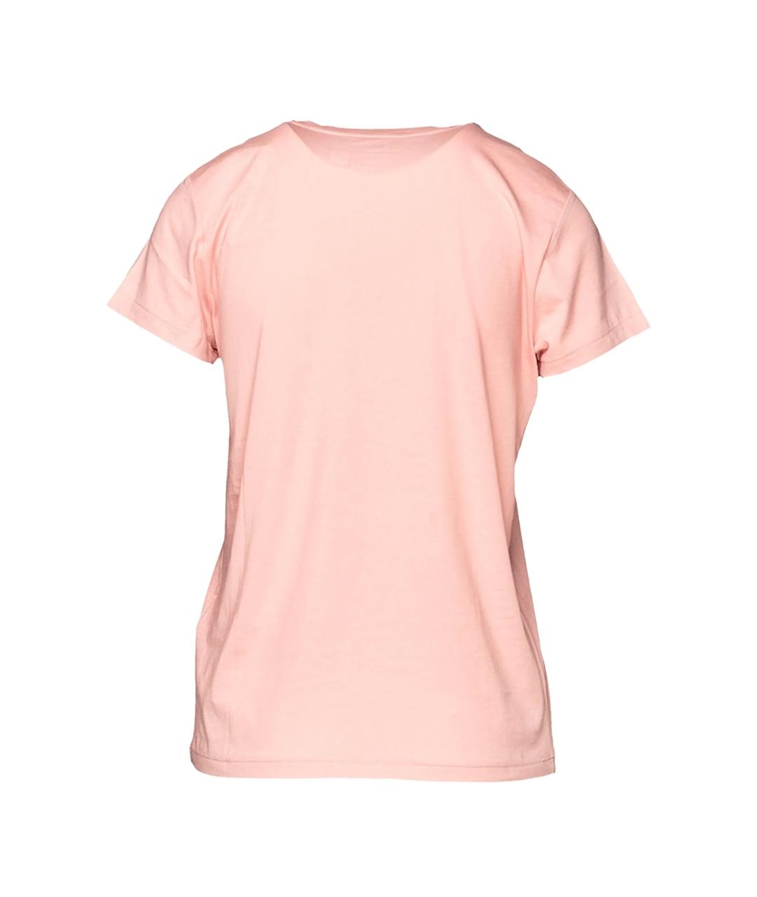 POLO RALPH LAUREN Розовая хлопковая футболка, фото 2